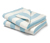 Ręczniki w paski, 2 sztuki, błękitno-białe