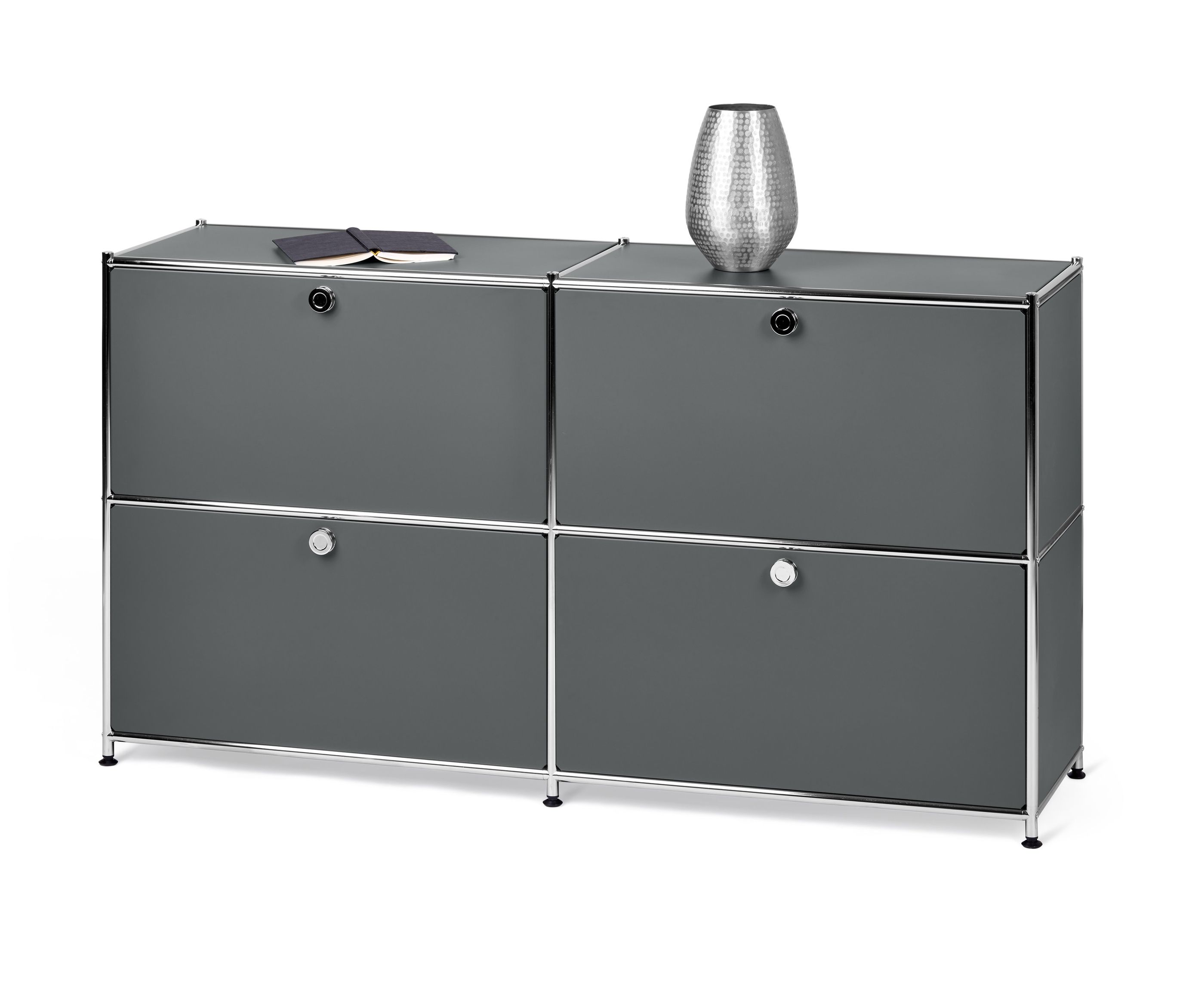 Tchibo - Szafka typu sideboard „Cn3” z 4 klapami - kolor: szary