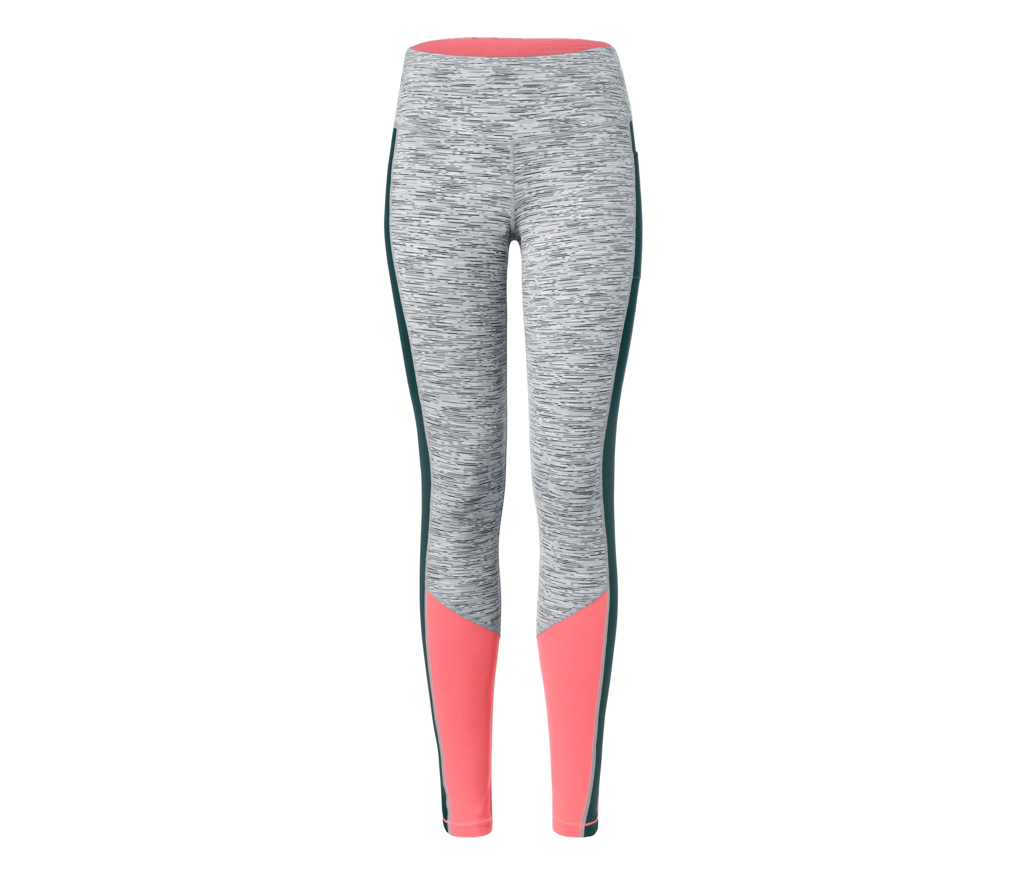 Tchibo - Legginsy sportowe, zielony/szary