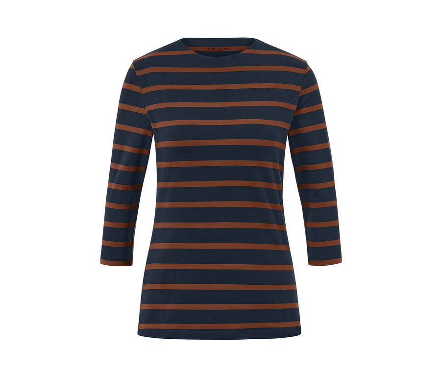 Bluzka w paski z rękawami 3/4.