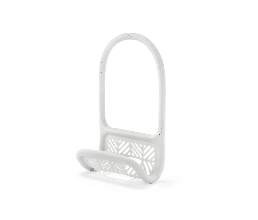 Biały organizer do zlewu.