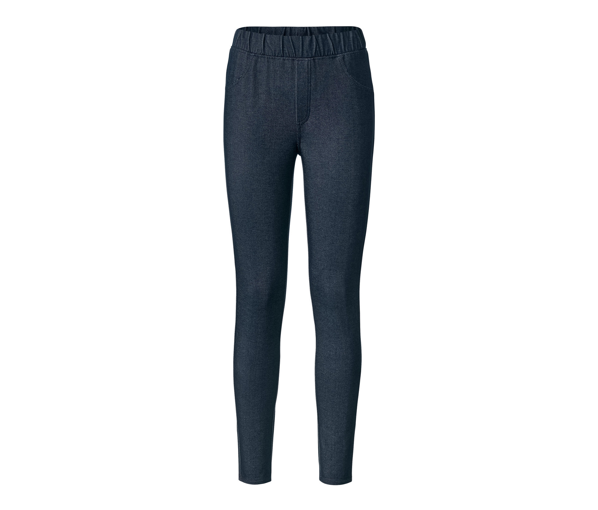 Tchibo - Legginsy stylizowane na spodnie dżinsowe- niebieski