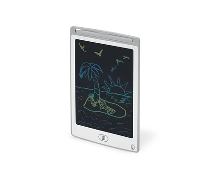 Tablet LCD do pisania z rysunkiem wyspy.