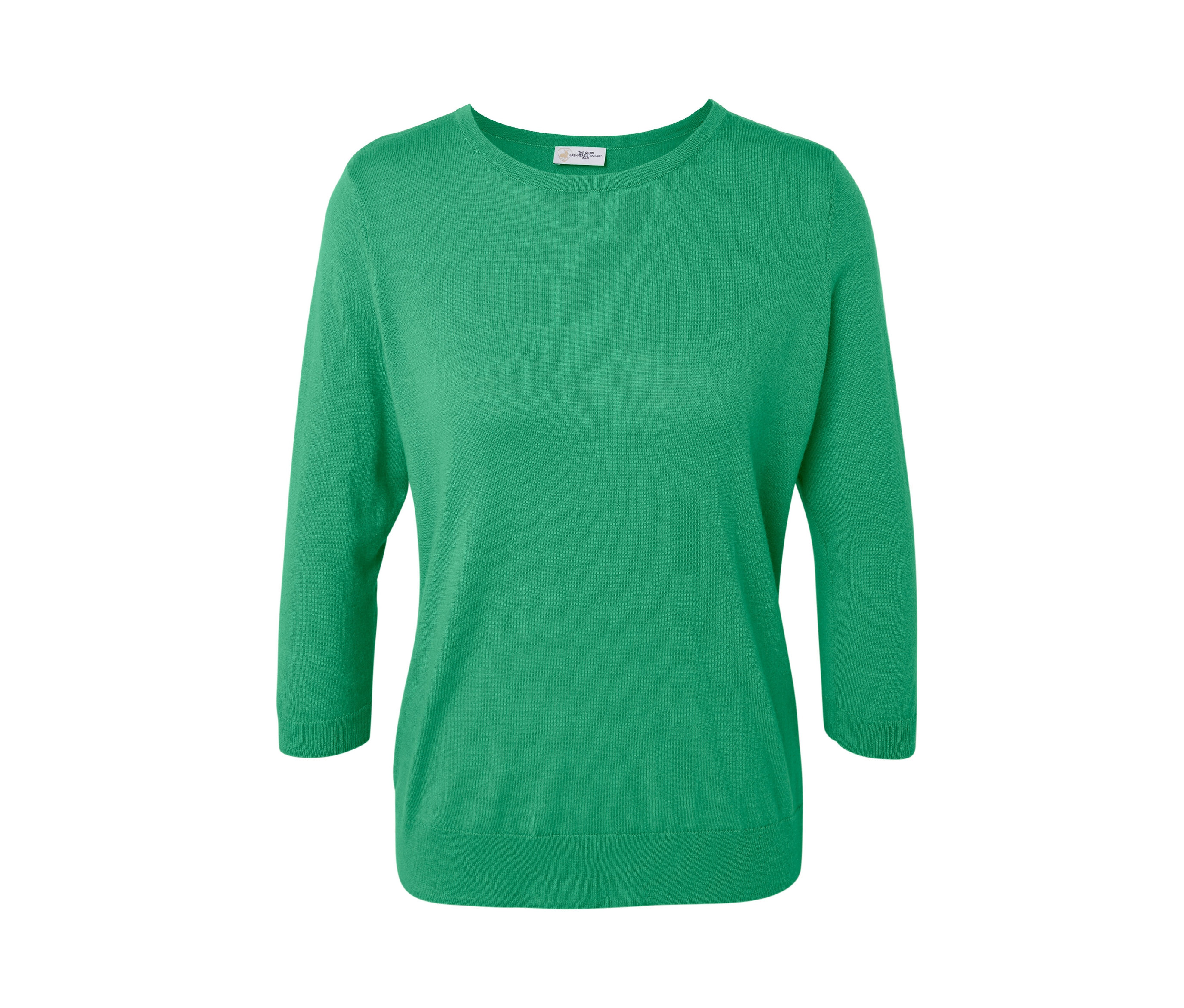 Tchibo - Cienki sweter z jedwabiem- zielony