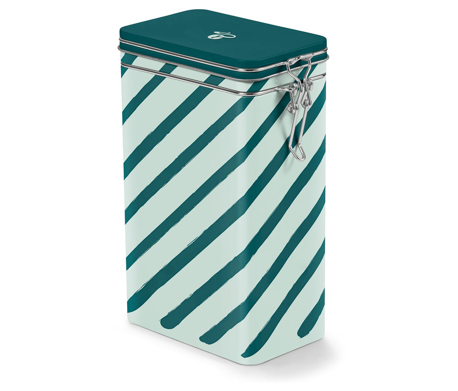 Puszka na kawę, w paski