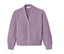 Kardigan z przędzy szenilowej, lawendowy