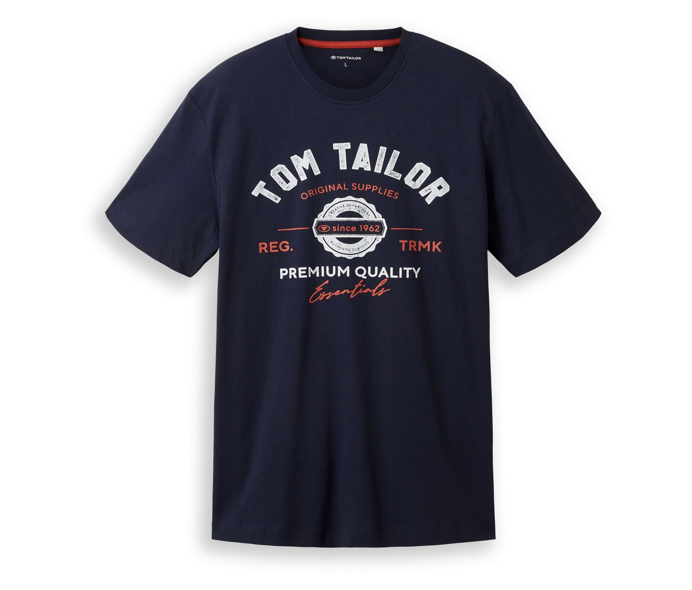 Koszulka z logo Tom Tailor- niebieski/z nadrukiem