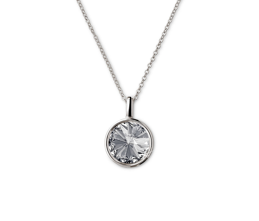 Srebrny naszyjnik z kryształami Rivoli Swarovski®.