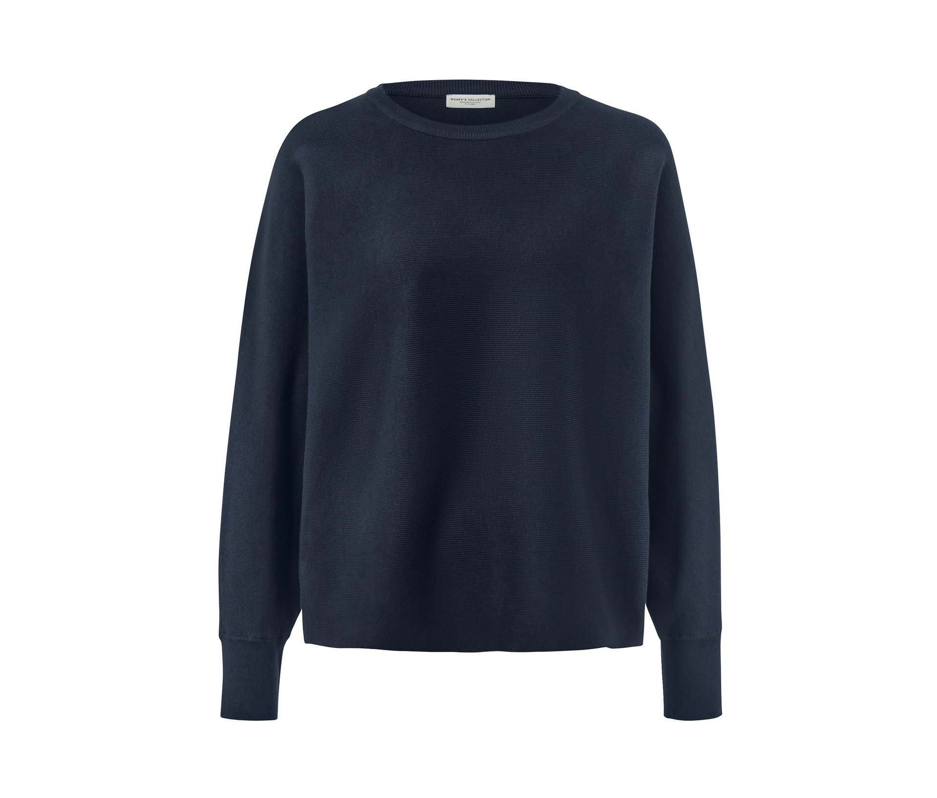 Tchibo - Sweter z cienkiej dzianiny z rękawami typu nietoperz- niebieski