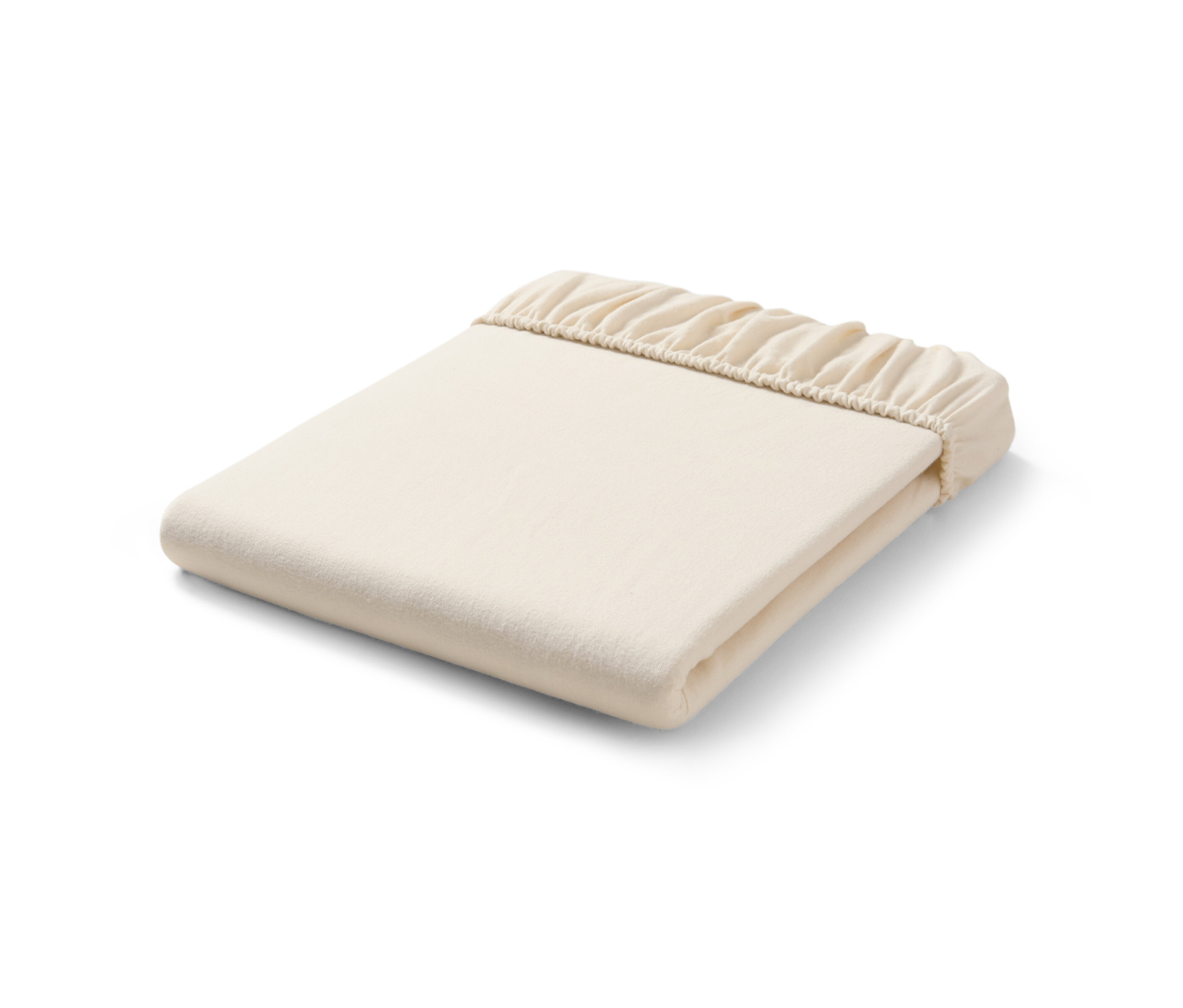 Tchibo - Prześcieradło flanelowe z gumką - kolor: beżowy