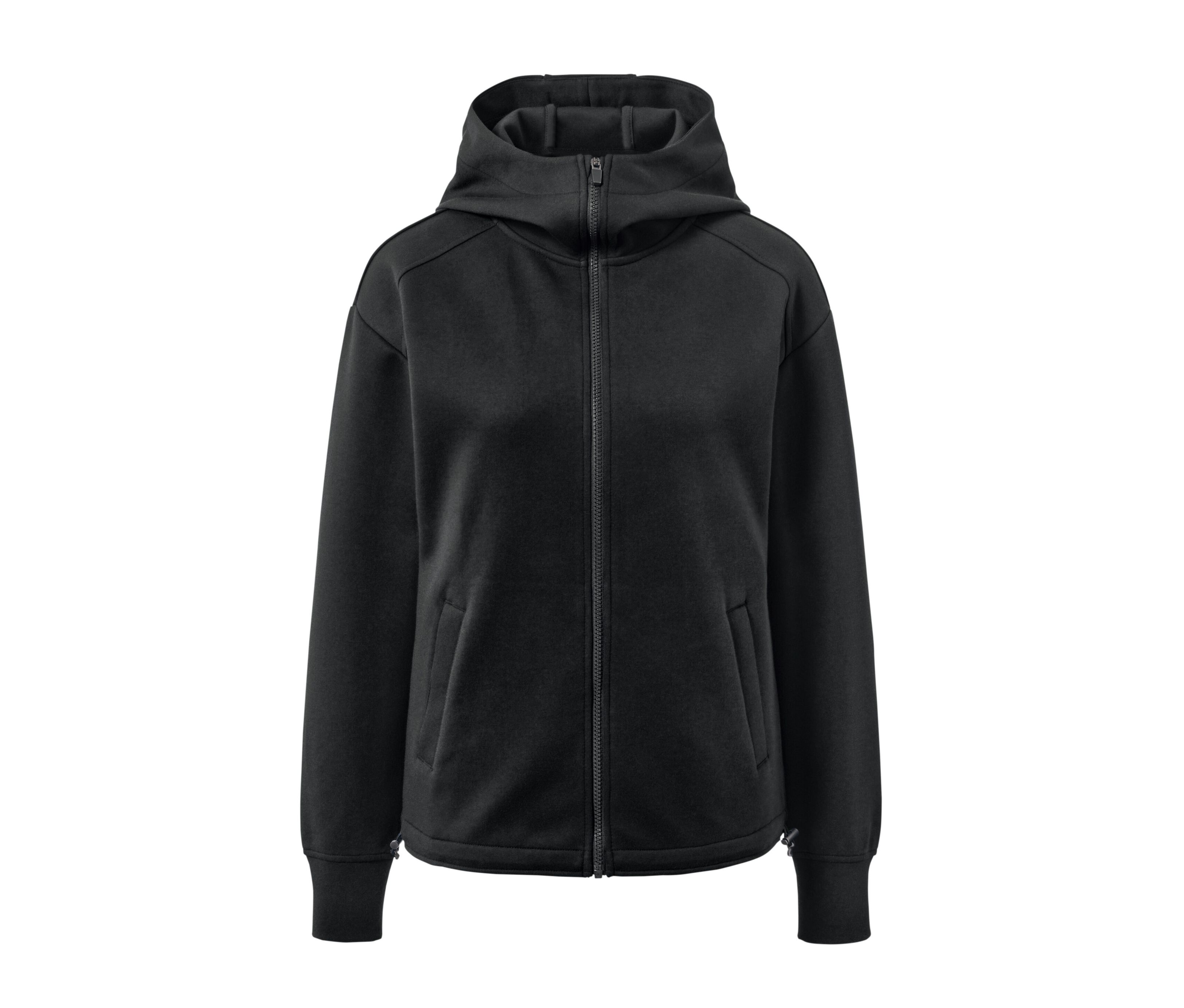 Tchibo - Rozpinana bluza dresowa z kapturem, czarny