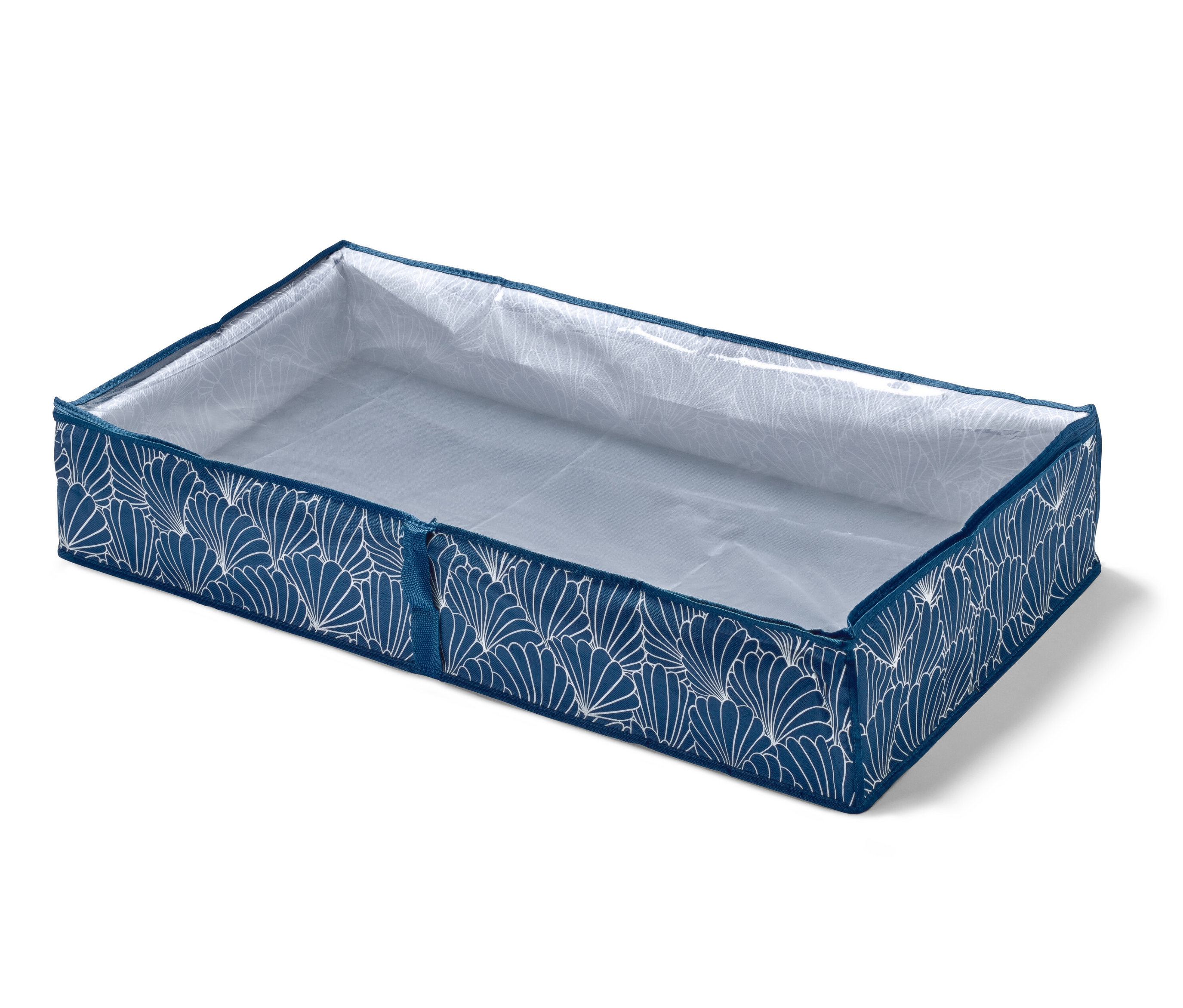 Tchibo - Pojemnik pod łóżko - kolor: biały/niebieski