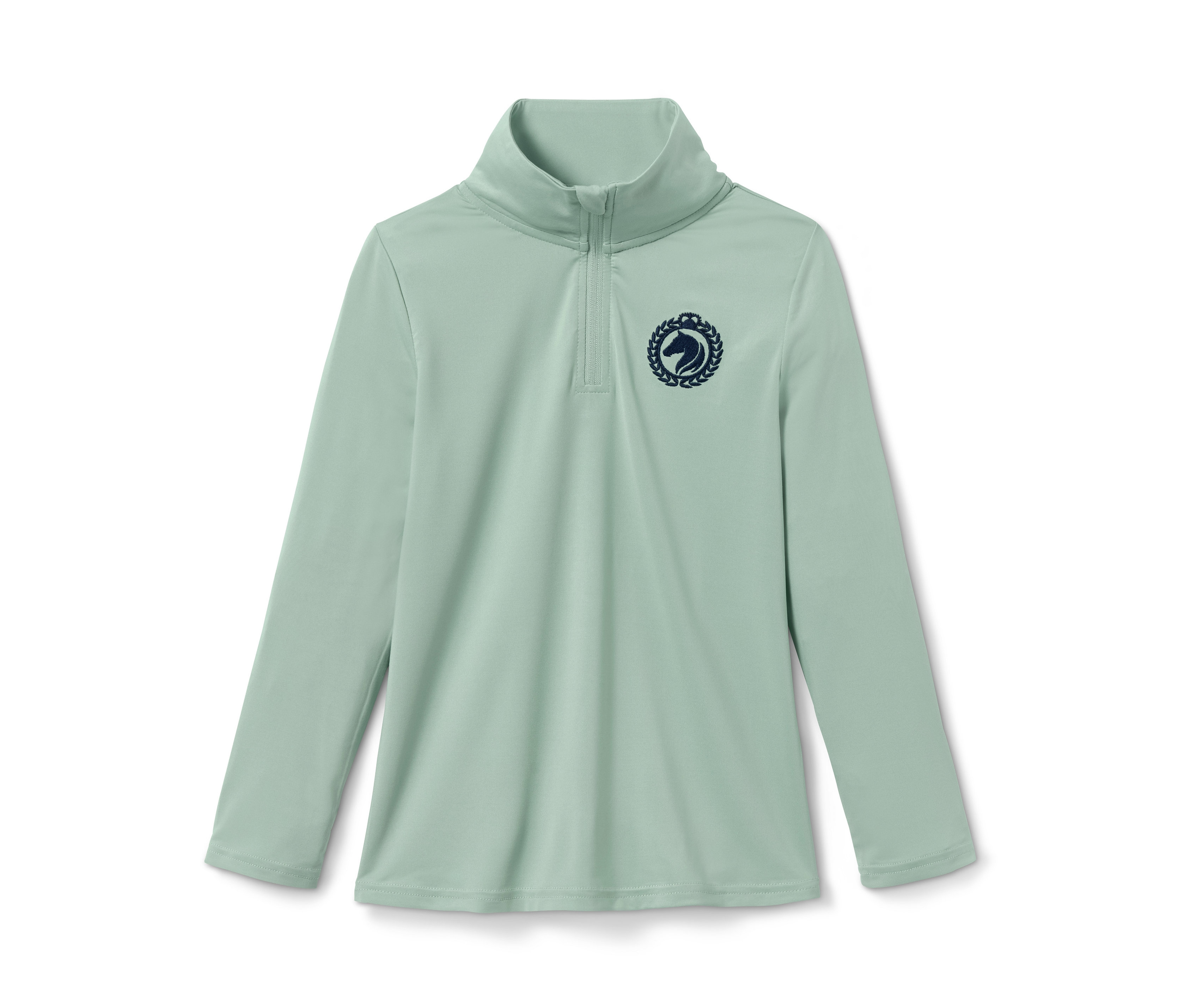 Tchibo - Jeździecka bluza funkcyjna z długim rękawem z materiału z recyklingu- zielony