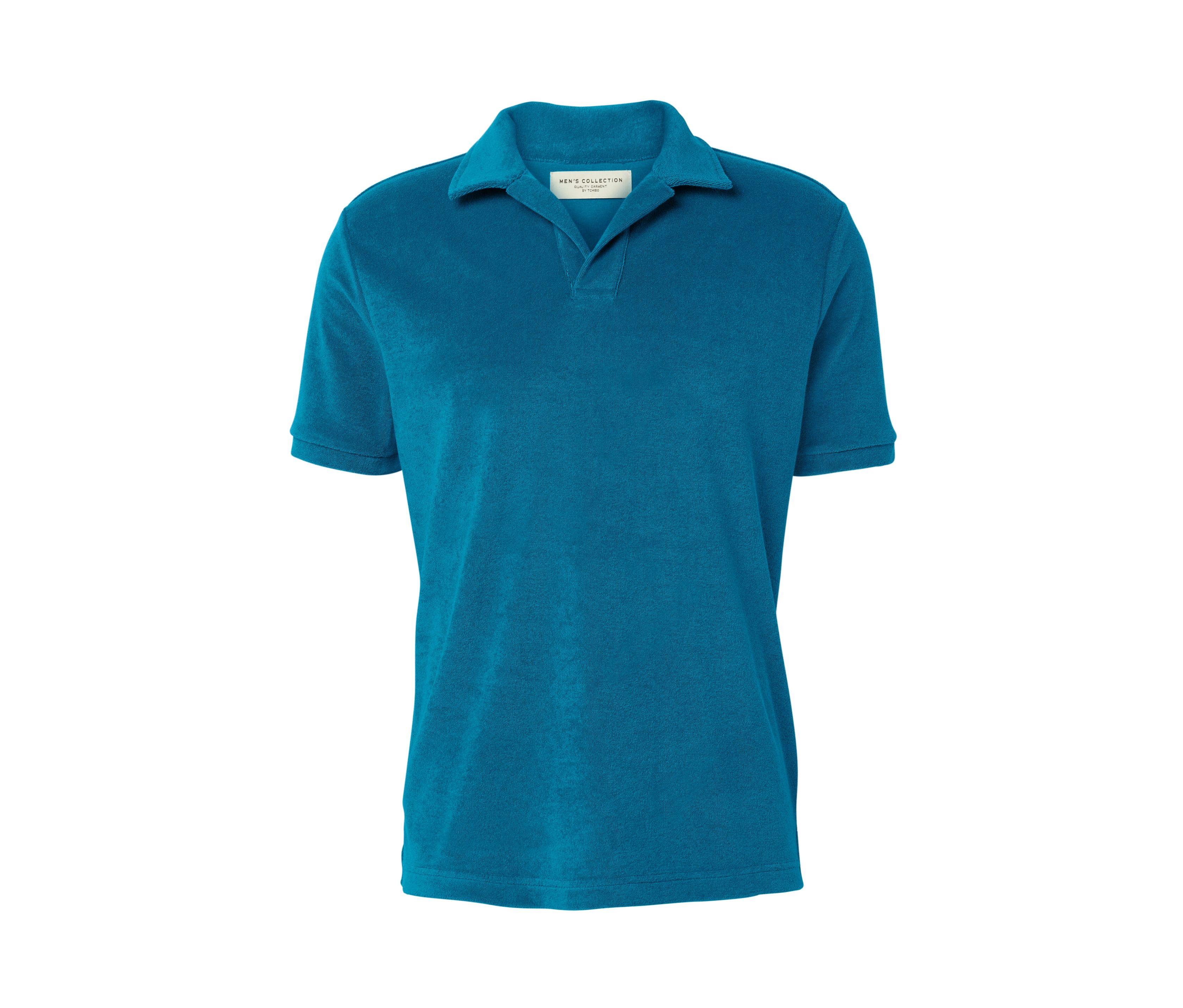 Tchibo - Koszulka polo z tkaniny frotté, niebieski
