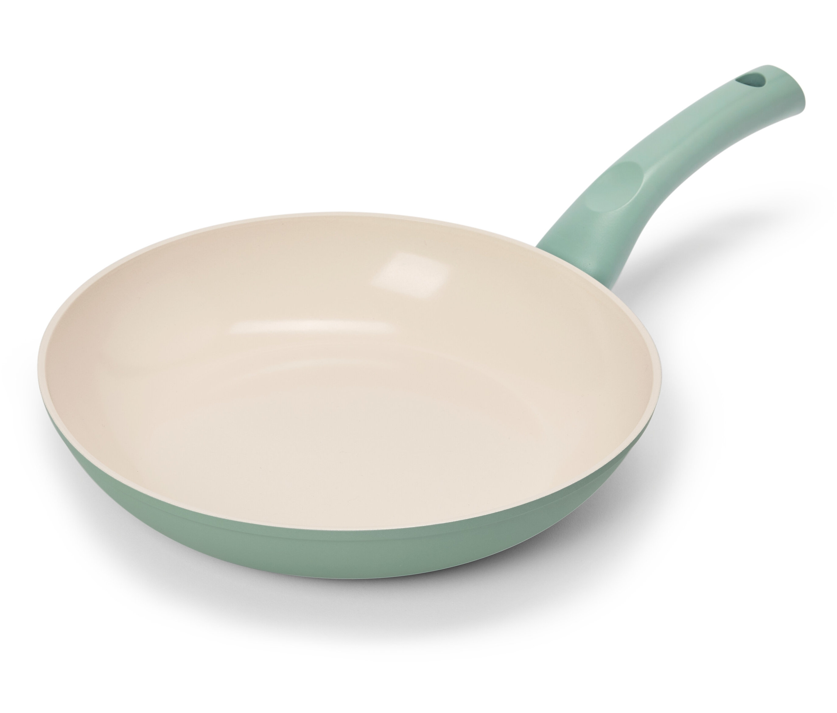 Tchibo - Patelnia z aluminium pochodzącego z recyklingu - kolor: biały/zielony