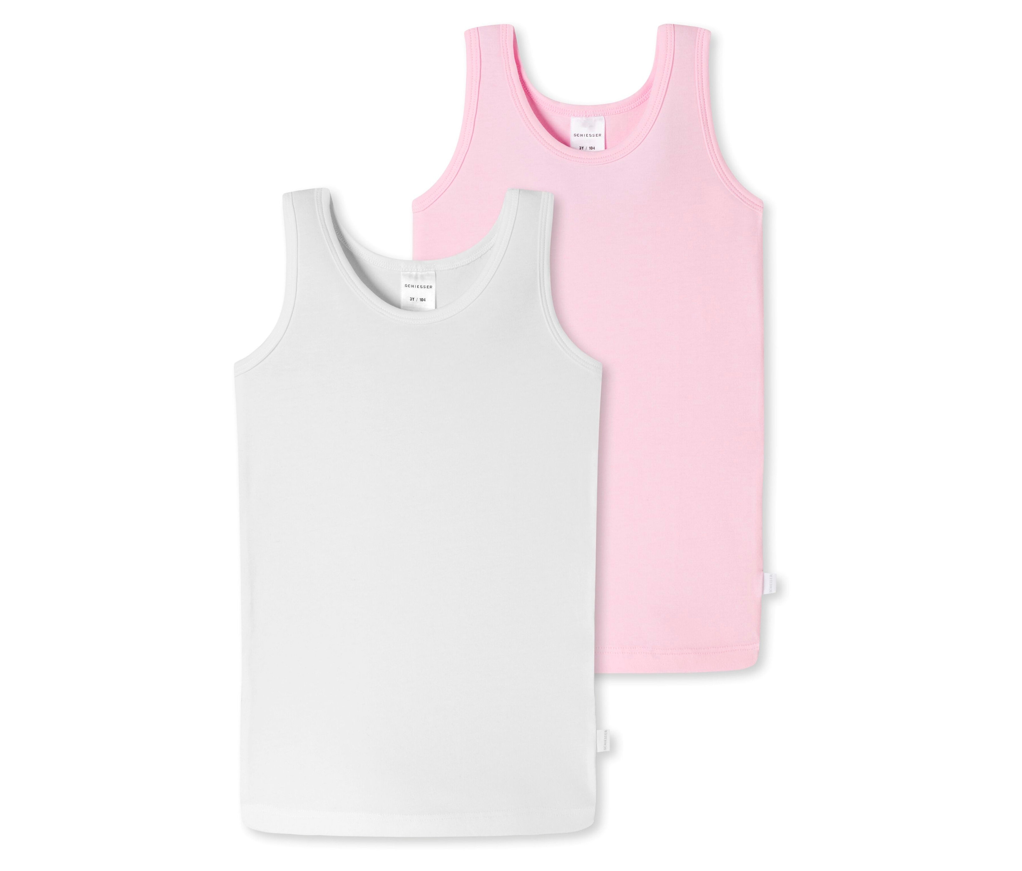Podkoszulki dziecięce Schiesser - kobieta- biały/różowy