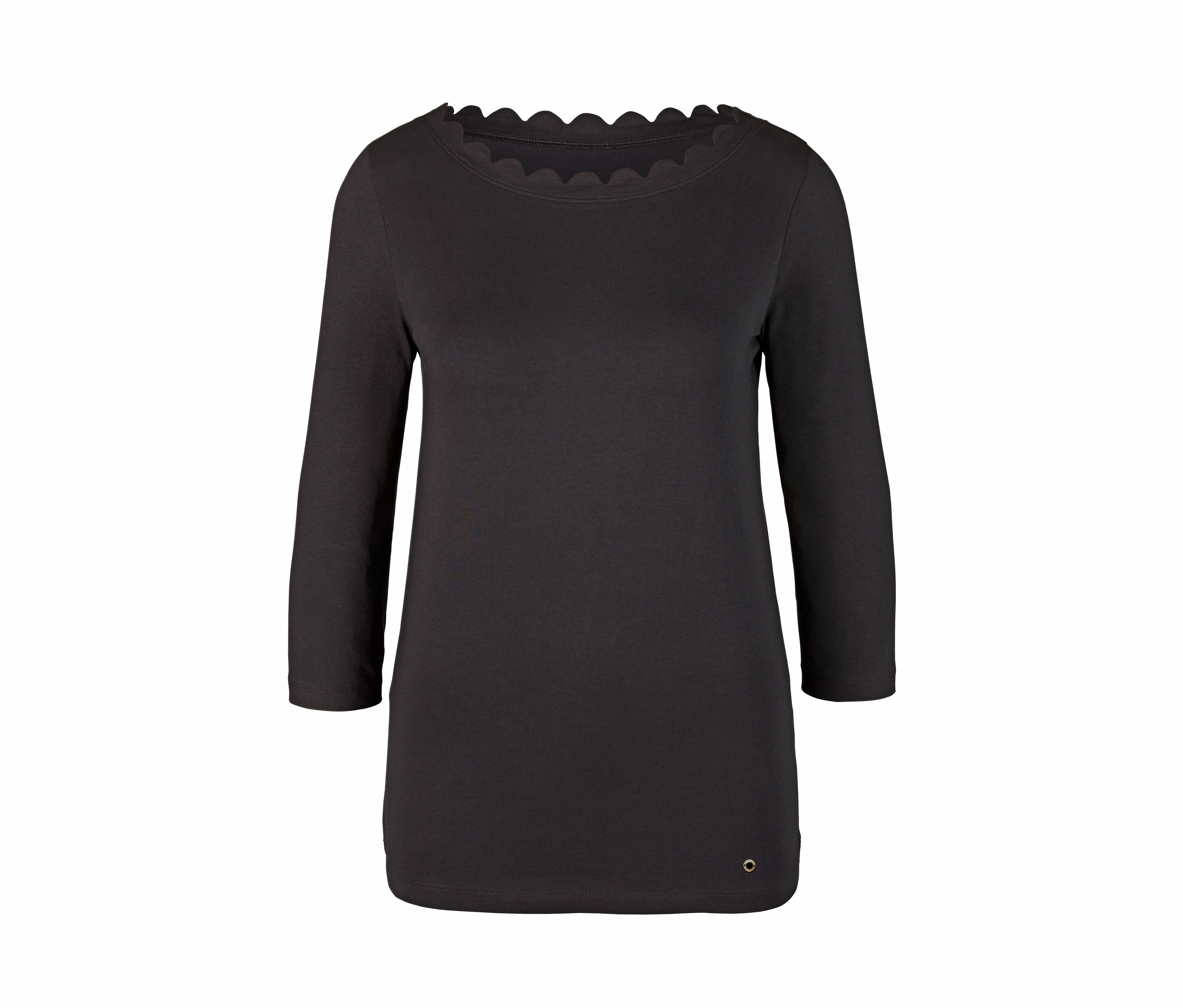 Tchibo - Damska bluzka z rękawami o długości 3/4- czarny