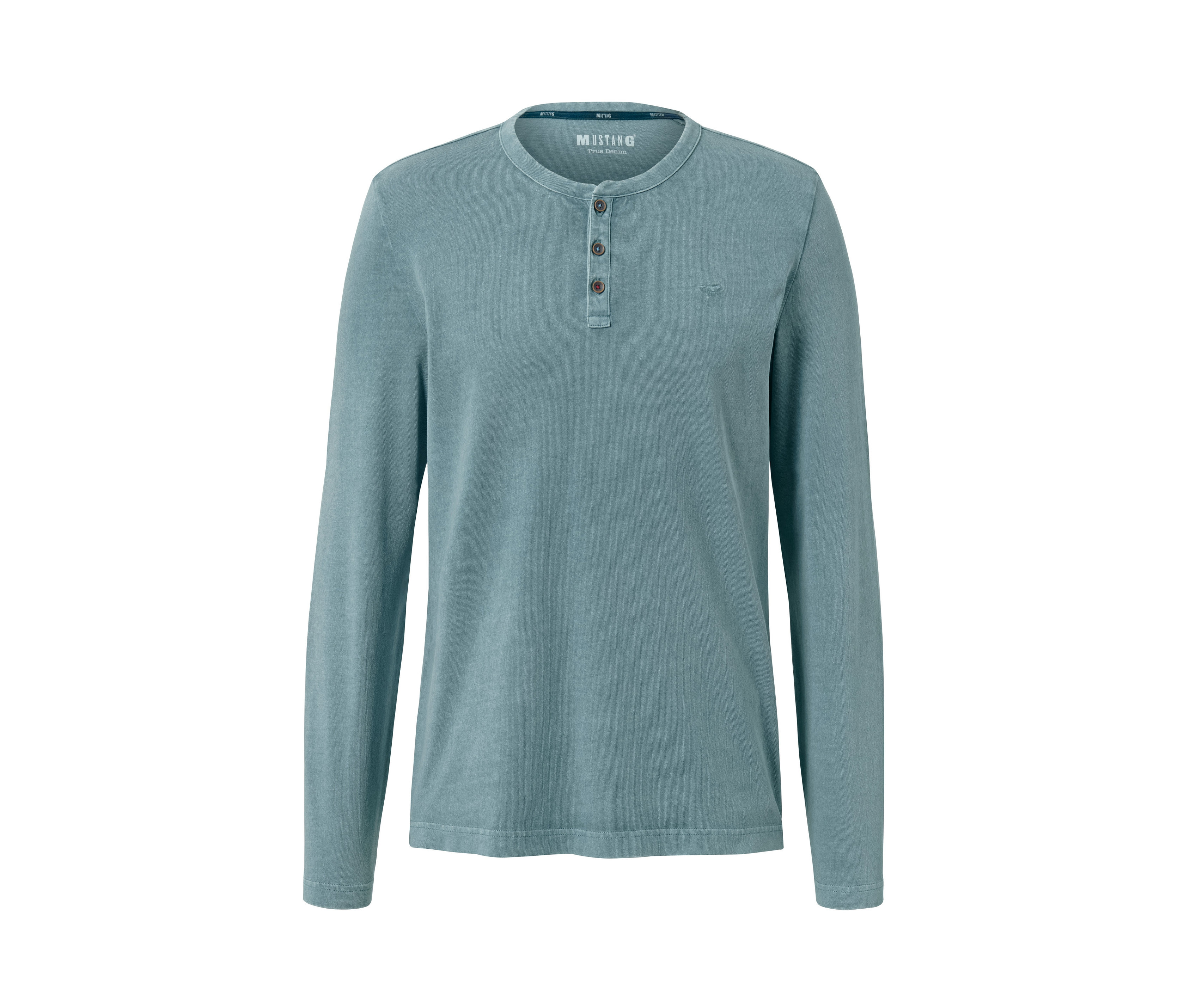 Tchibo - Koszulka z długim rękawem »Mustang«- niebieski