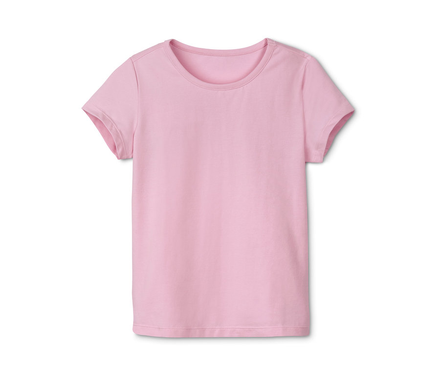 Różowa koszulka bawełniana, 1 sztuka z 3 sztuk.