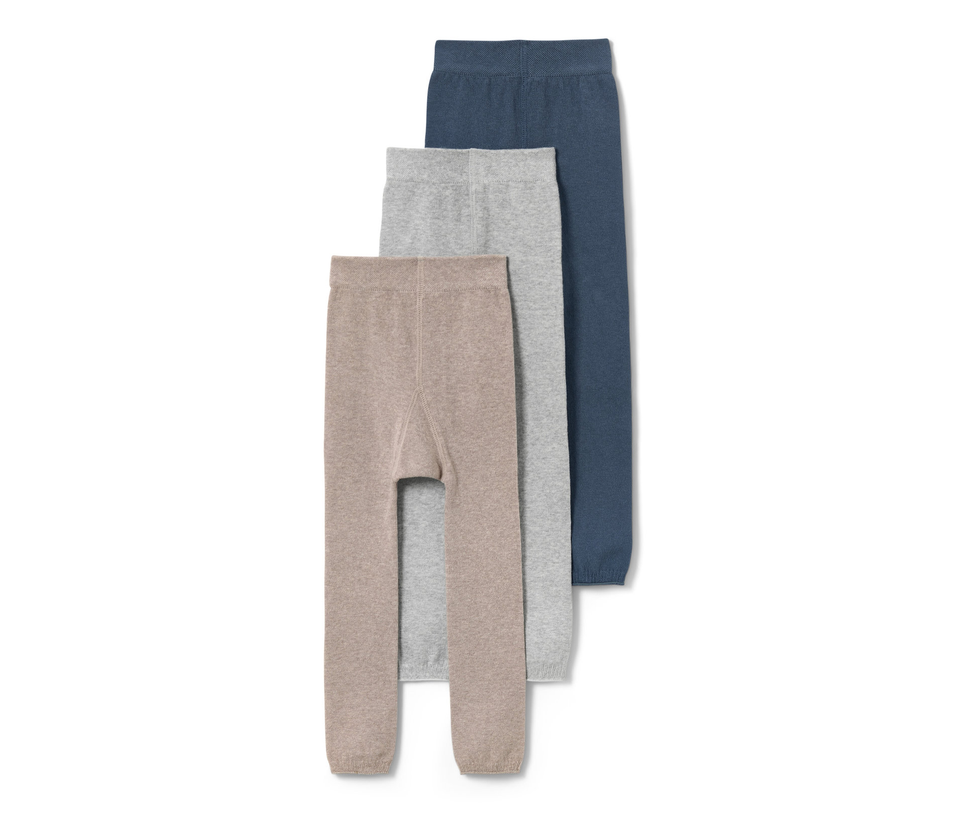Tchibo - Dziecięce legginsy dzianinowe - mężczyzna|kobieta- niebieski/szary