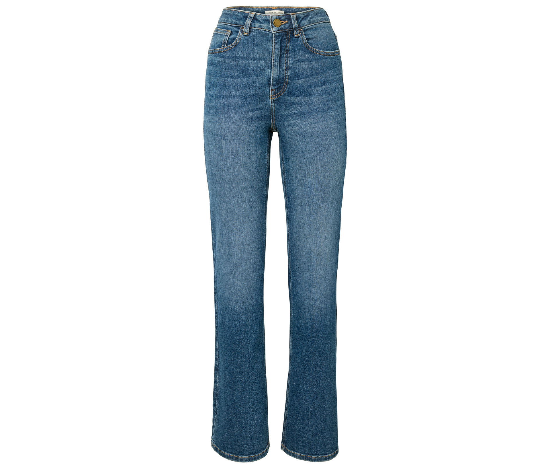 Tchibo - Spodnie dżinsowe typu bootcut – fason „Lou”- niebieski
