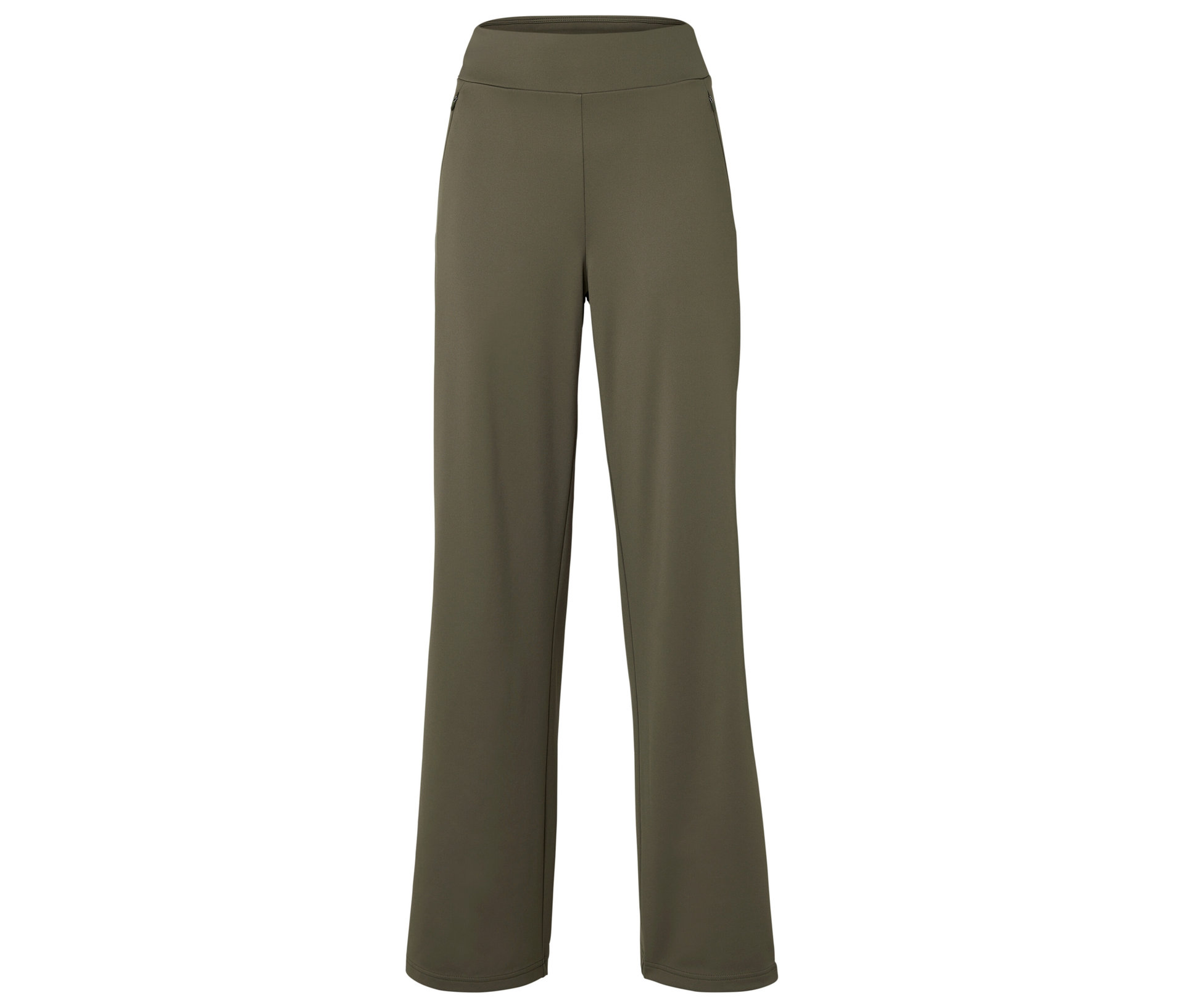 Tchibo - Spodnie termoaktywne Wide Leg- zielony
