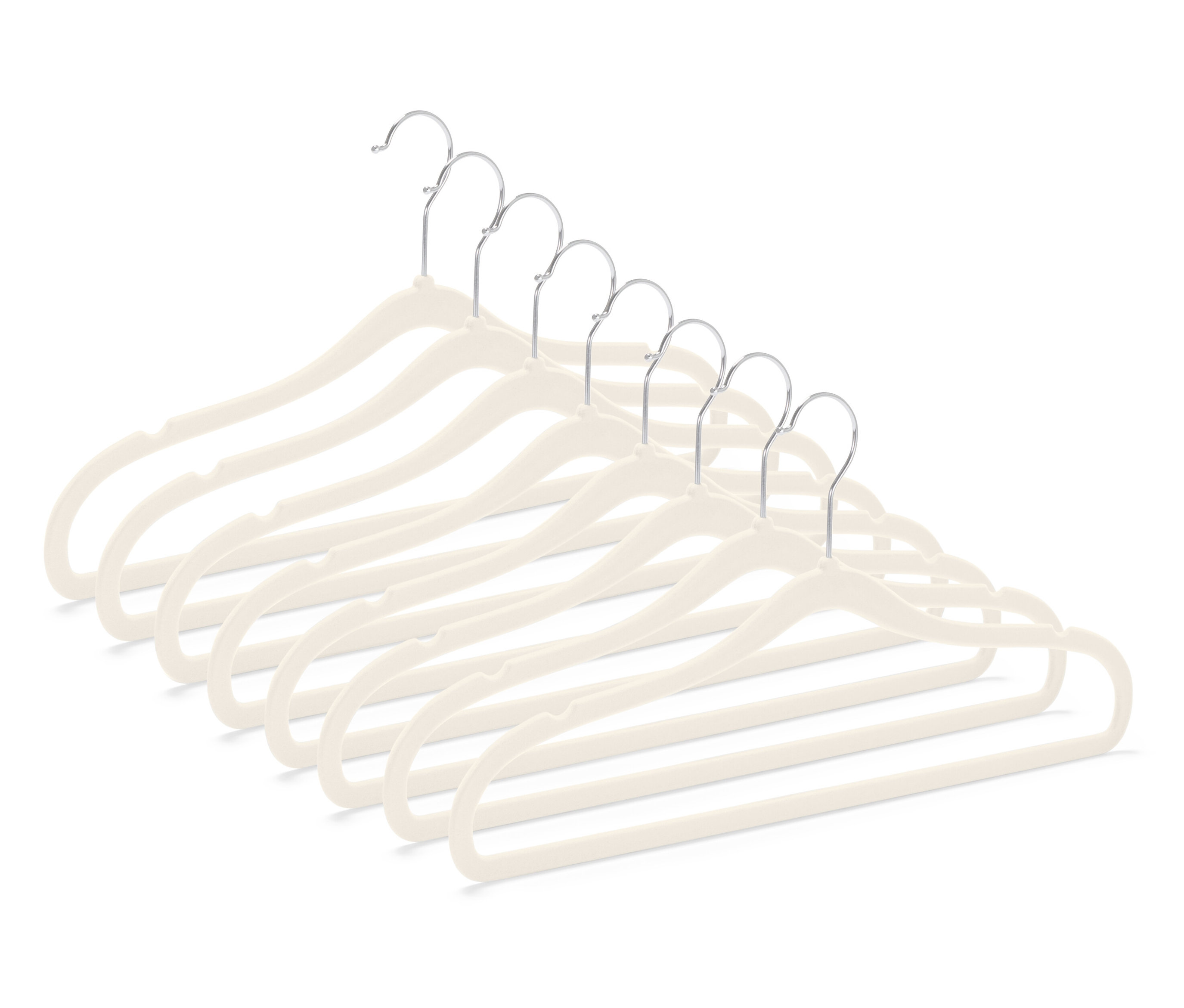 Tchibo - Wyjątkowo wąskie wieszaki na ubrania - kolor: beżowy