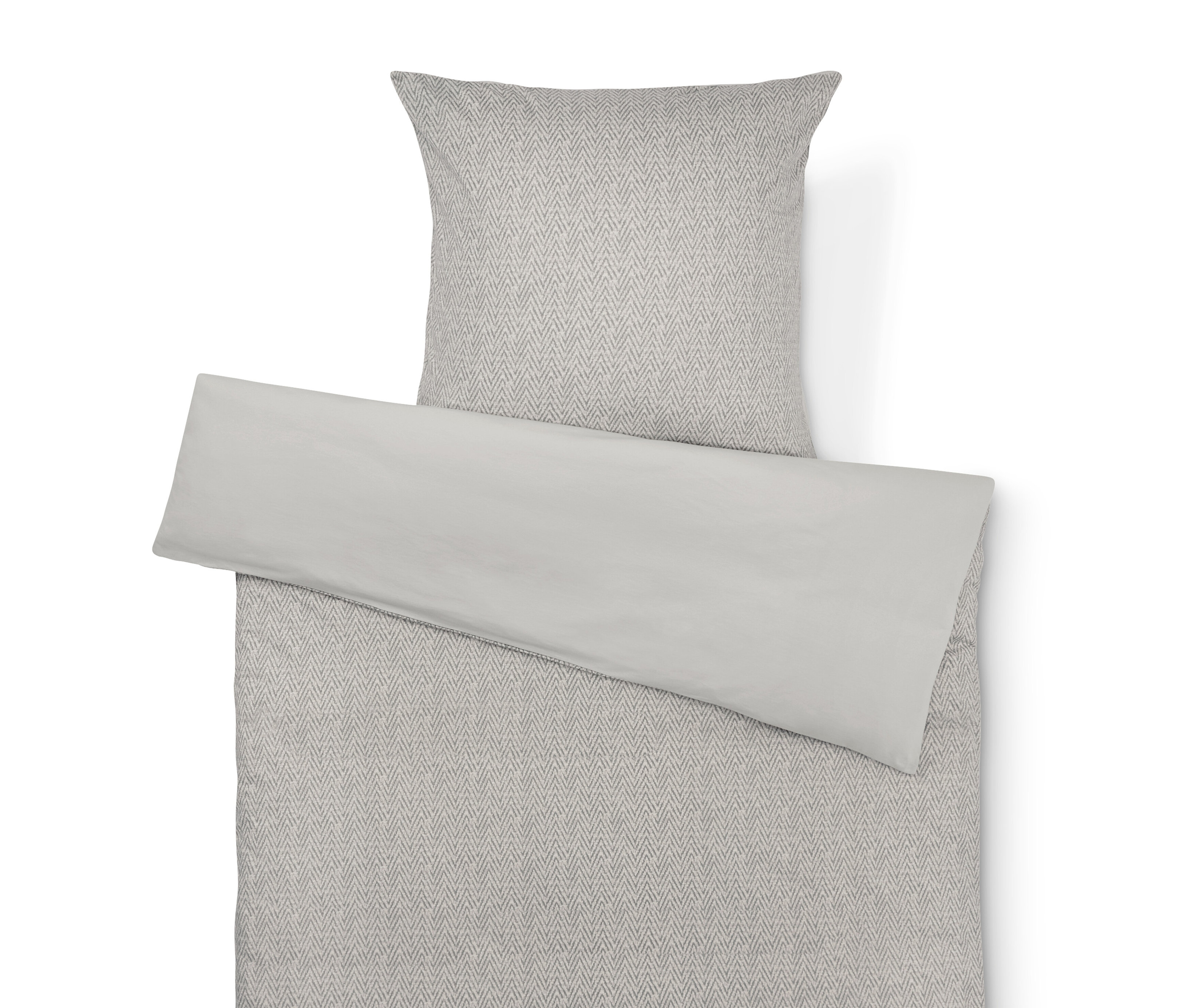 Tchibo - Pościel z zimowego dżerseju - kolor: szary