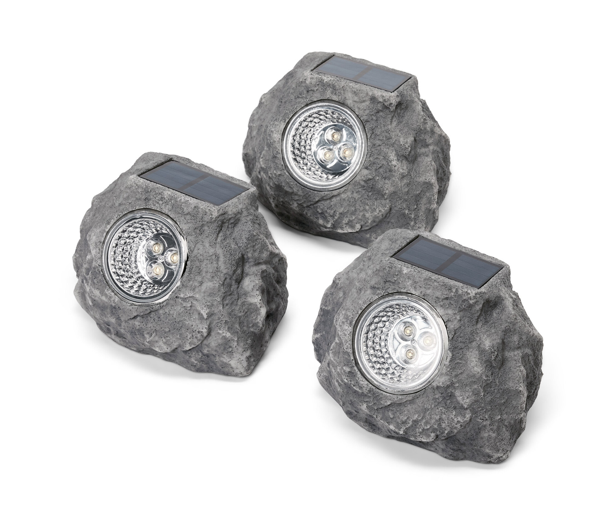 Tchibo - Solarne kamienie LED premium - kolor: szary