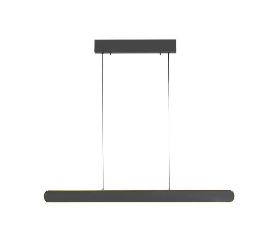Czarna lampa wisząca LED Paul Neuhaus "Adriana Round".