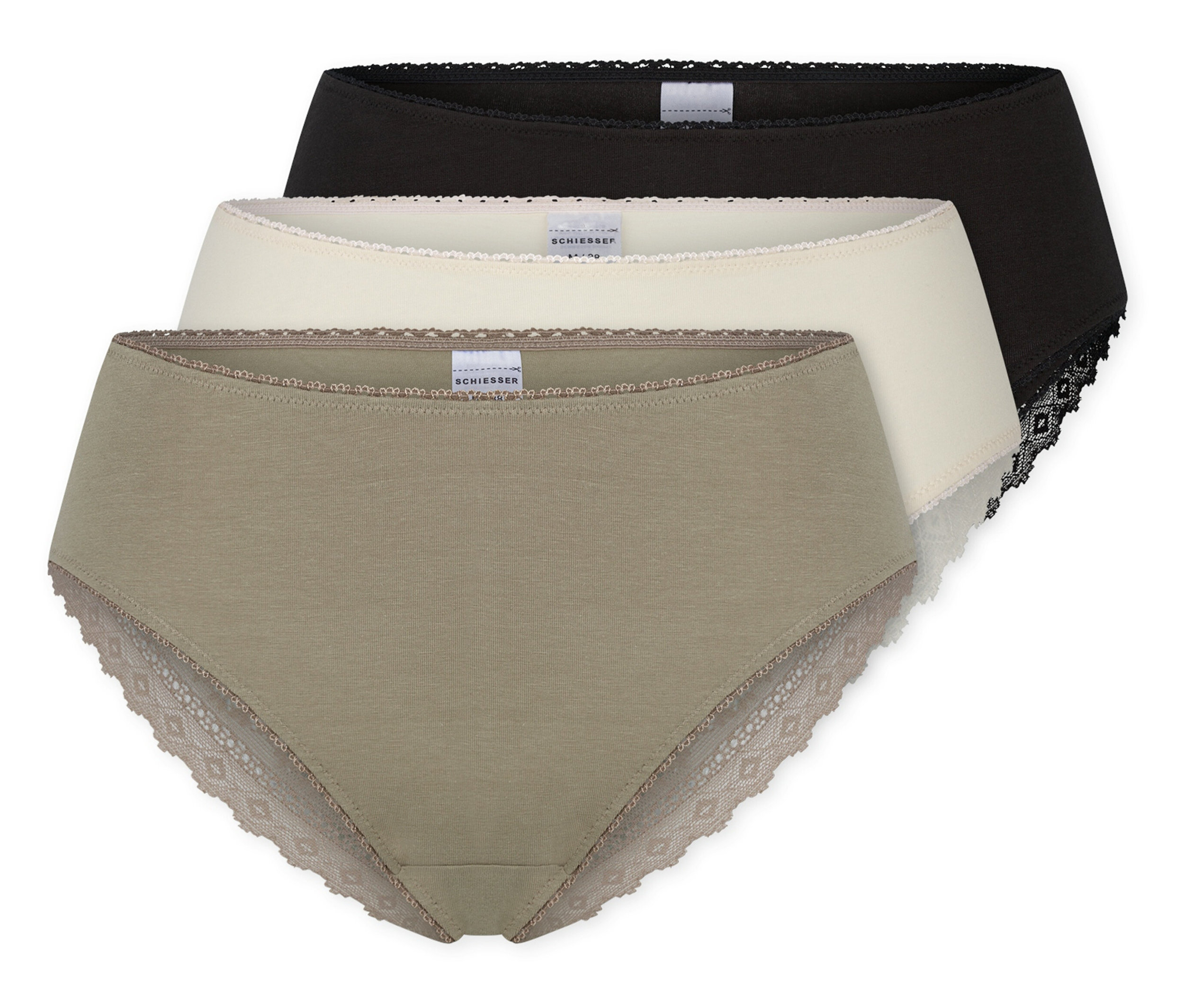 Figi brazylijskie Schiesser- zielony/czarny