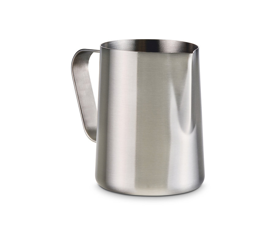 Dzbanek na mleko ze stali nierdzewnej o pojemności 300 ml.
