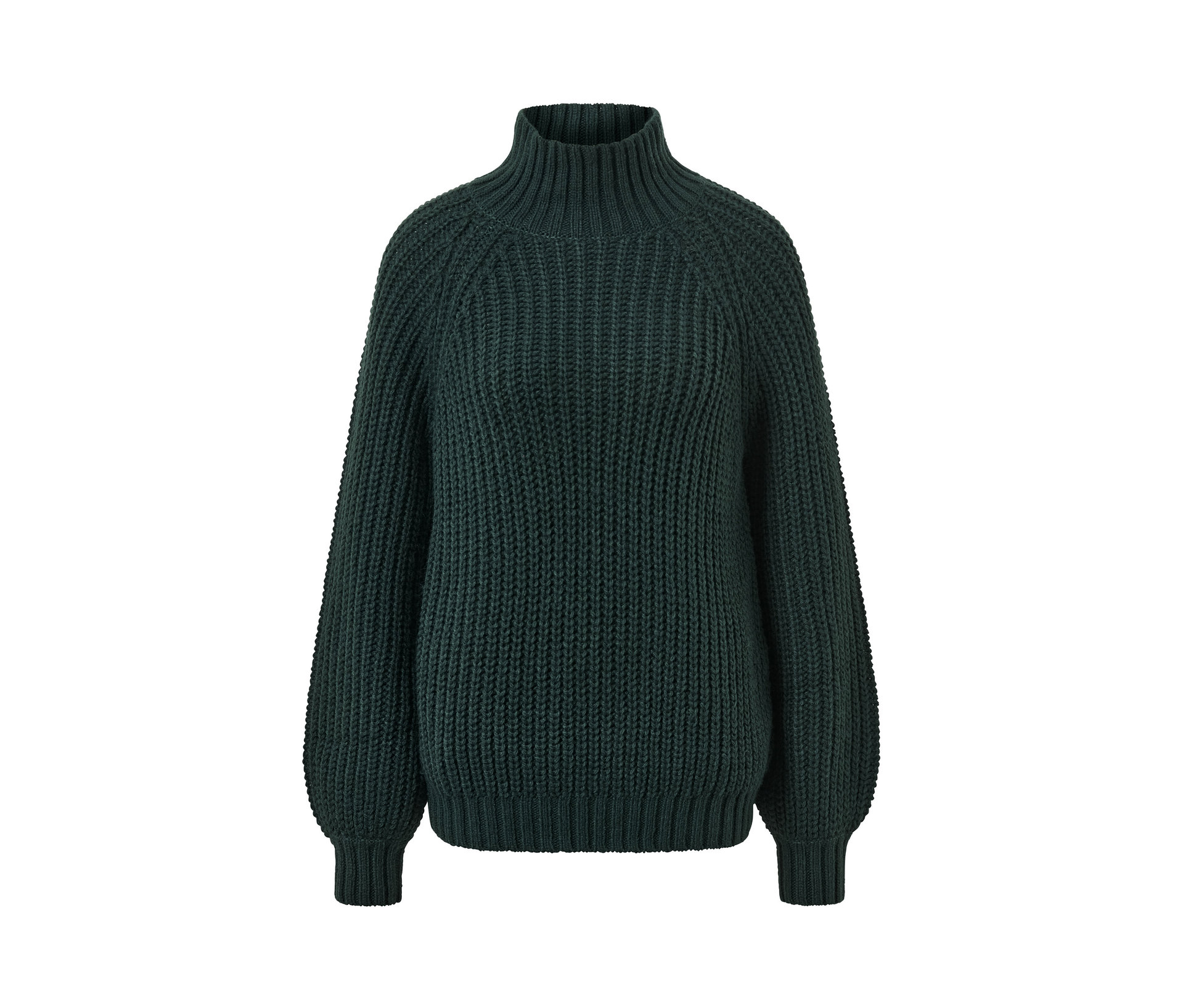 Tchibo - Sweter z dzianiny ze stójką- zielony