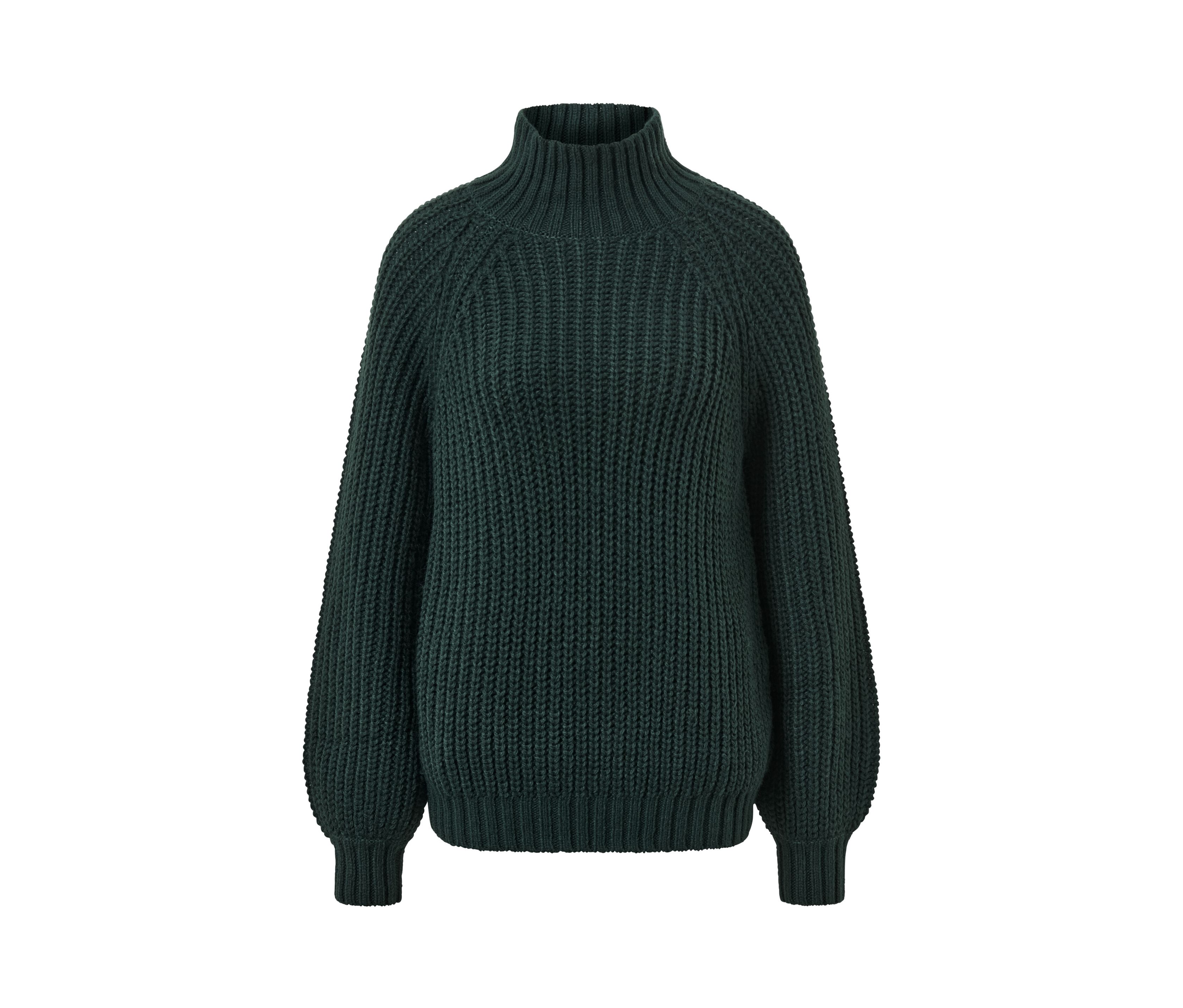 Tchibo - Sweter z dzianiny ze stójką, zielony