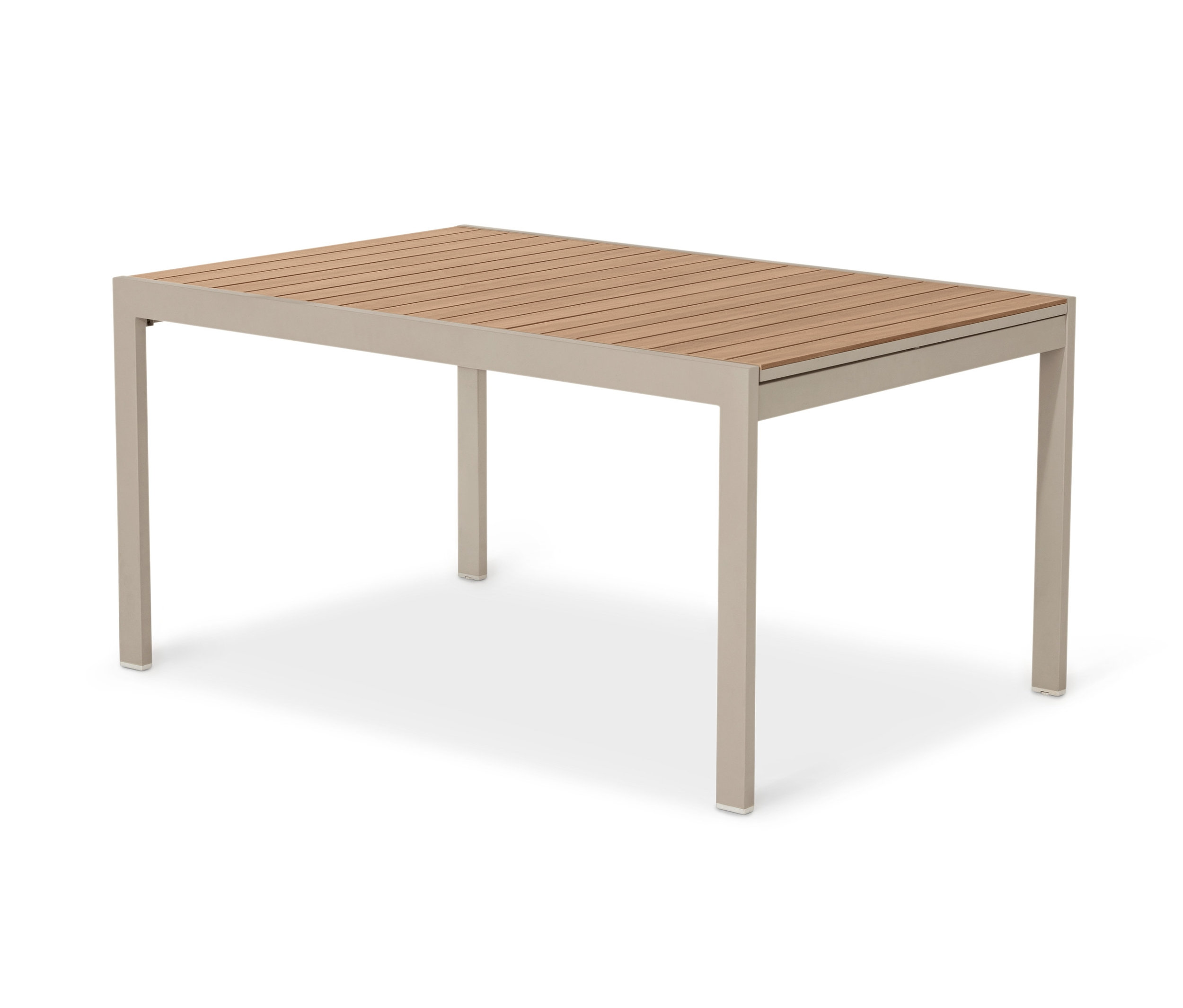 Tchibo - Stół rozsuwany „Liska” z aluminium - kolor: beżowy/szary