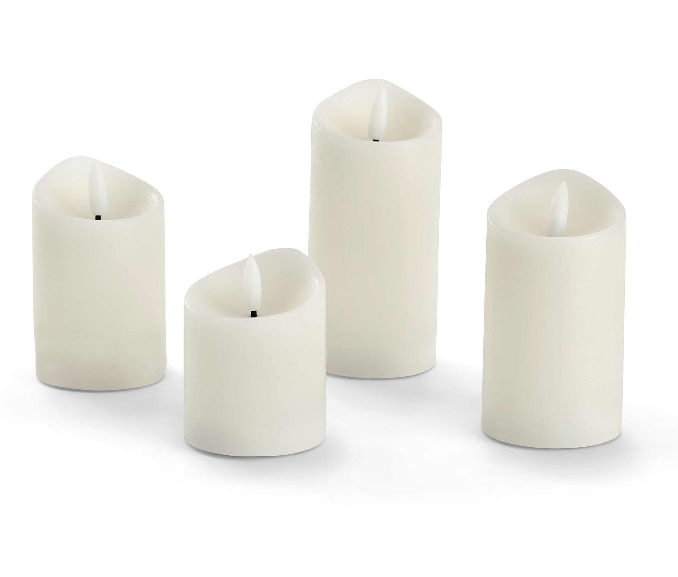 Tchibo - Świece LED z prawdziwego wosku - kolor: biały