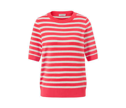 Sweter w paski z delikatnej dzianiny