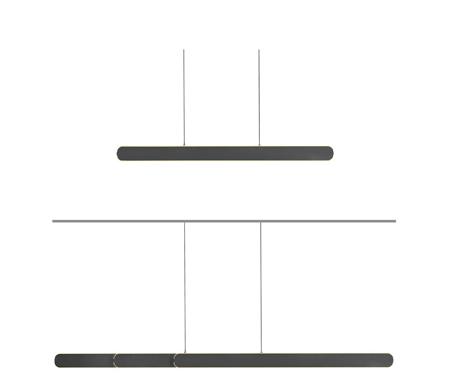Czarna lampa wisząca LED Paul Neuhaus »Adriana Round«.
