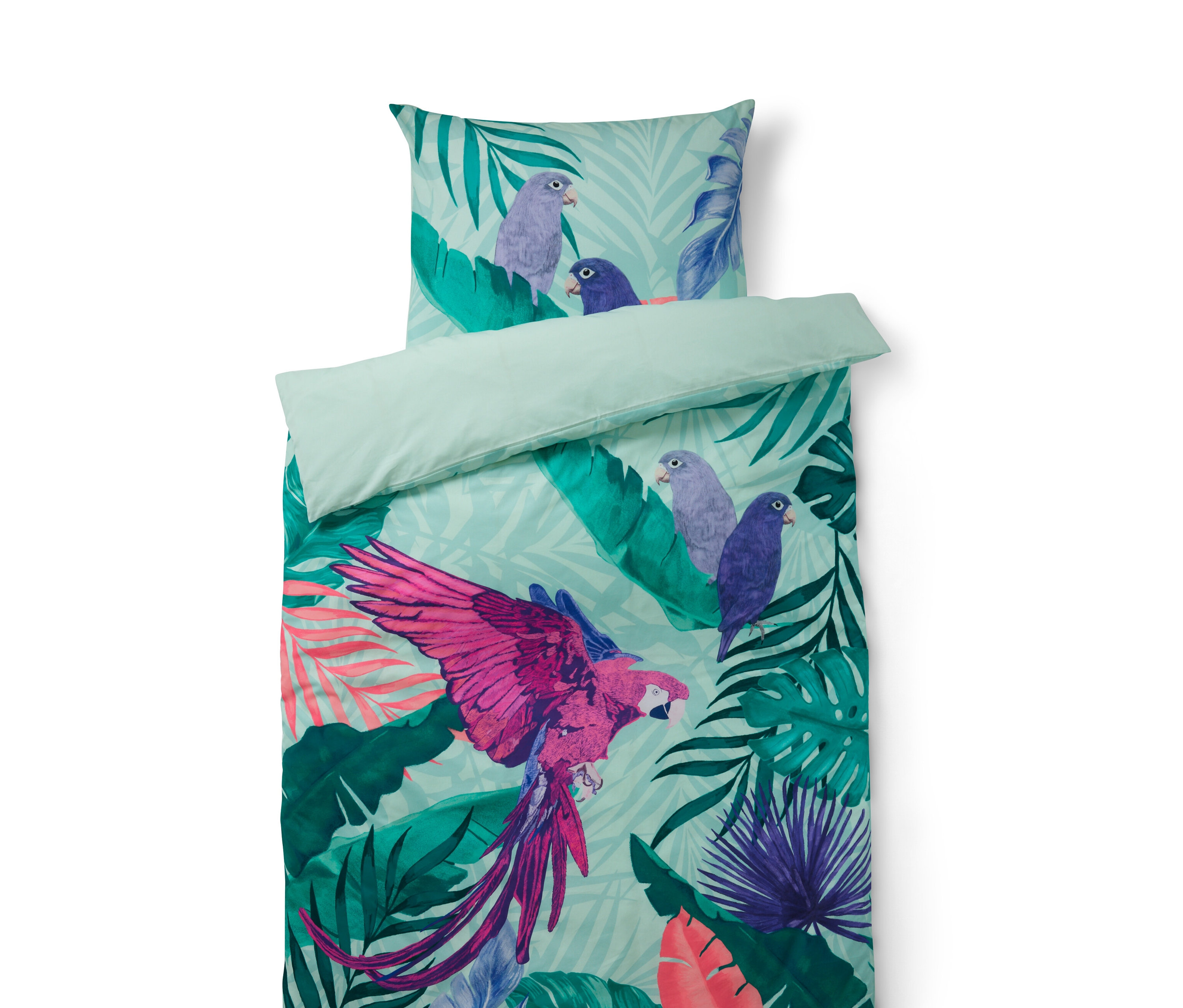 Tchibo - Pościel perkalowa - kolor: zielony