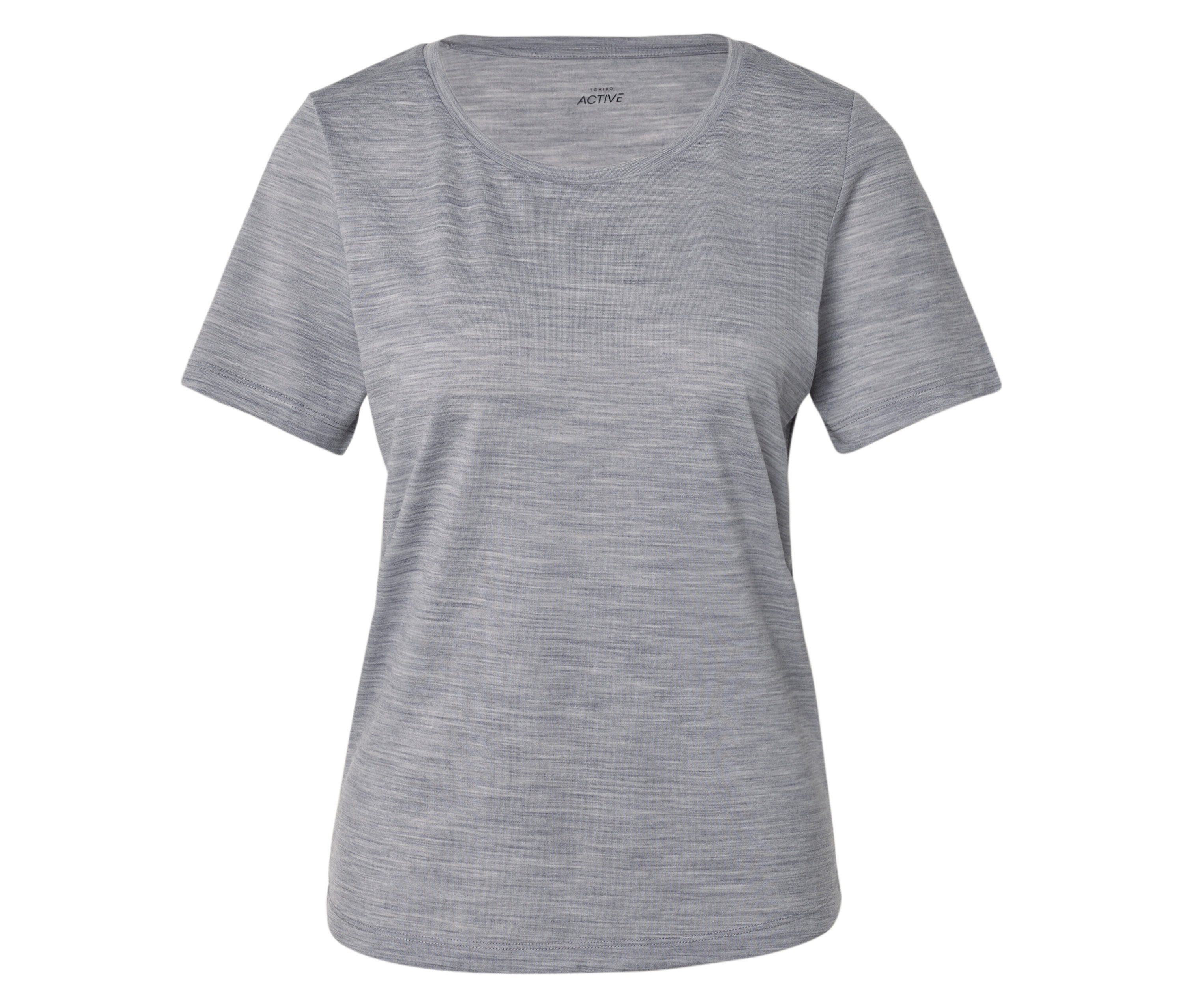 Tchibo - Koszulka funkcyjna z wełną merino- szary