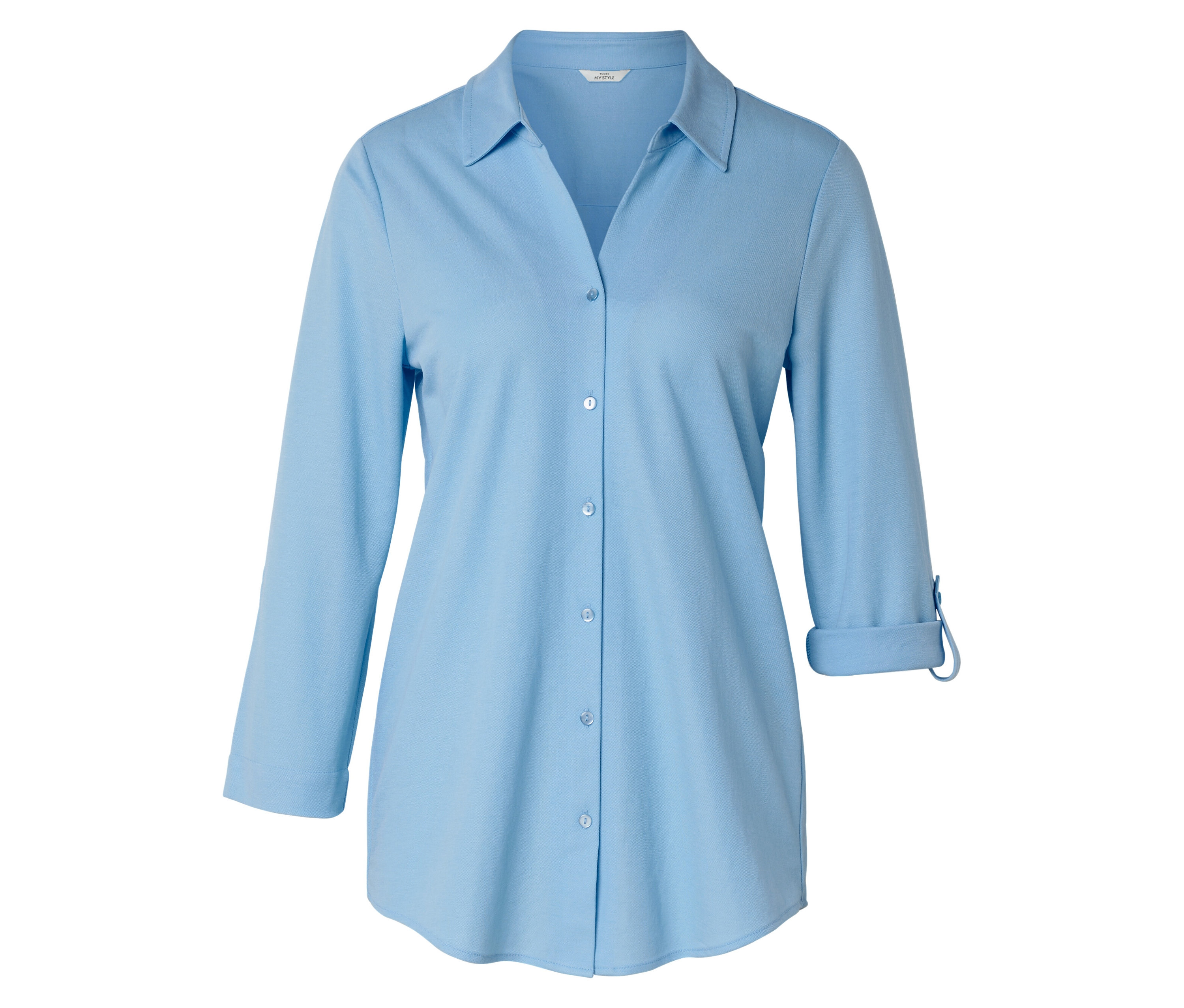 Tchibo - Bluzka z dżerseju piqué- niebieski