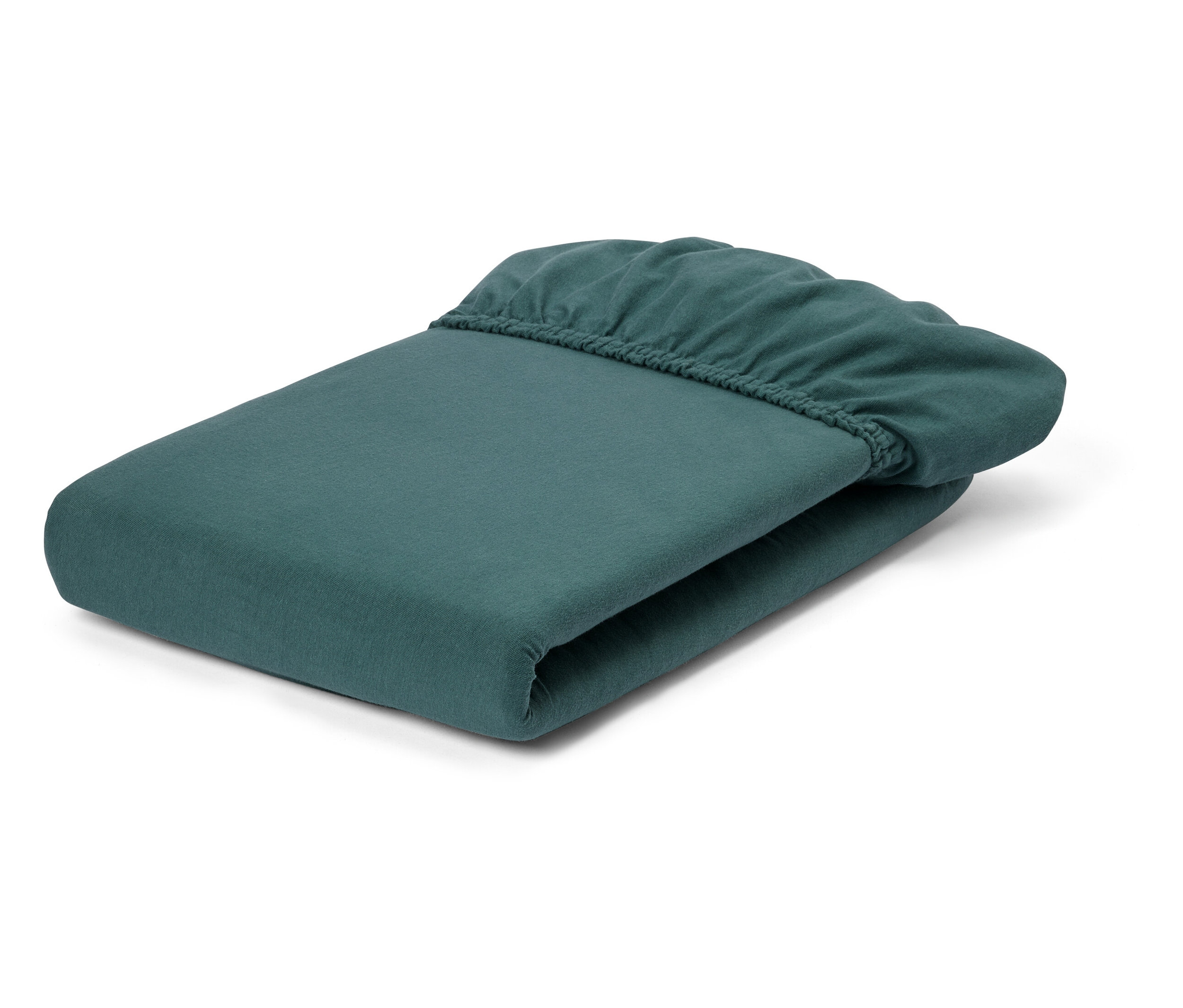 Tchibo - Prześcieradło dżersejowe z gumką - kolor: zielony