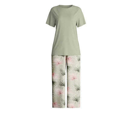 Piżama z nogawkami 7/8 Calida „Leaf Dreams”