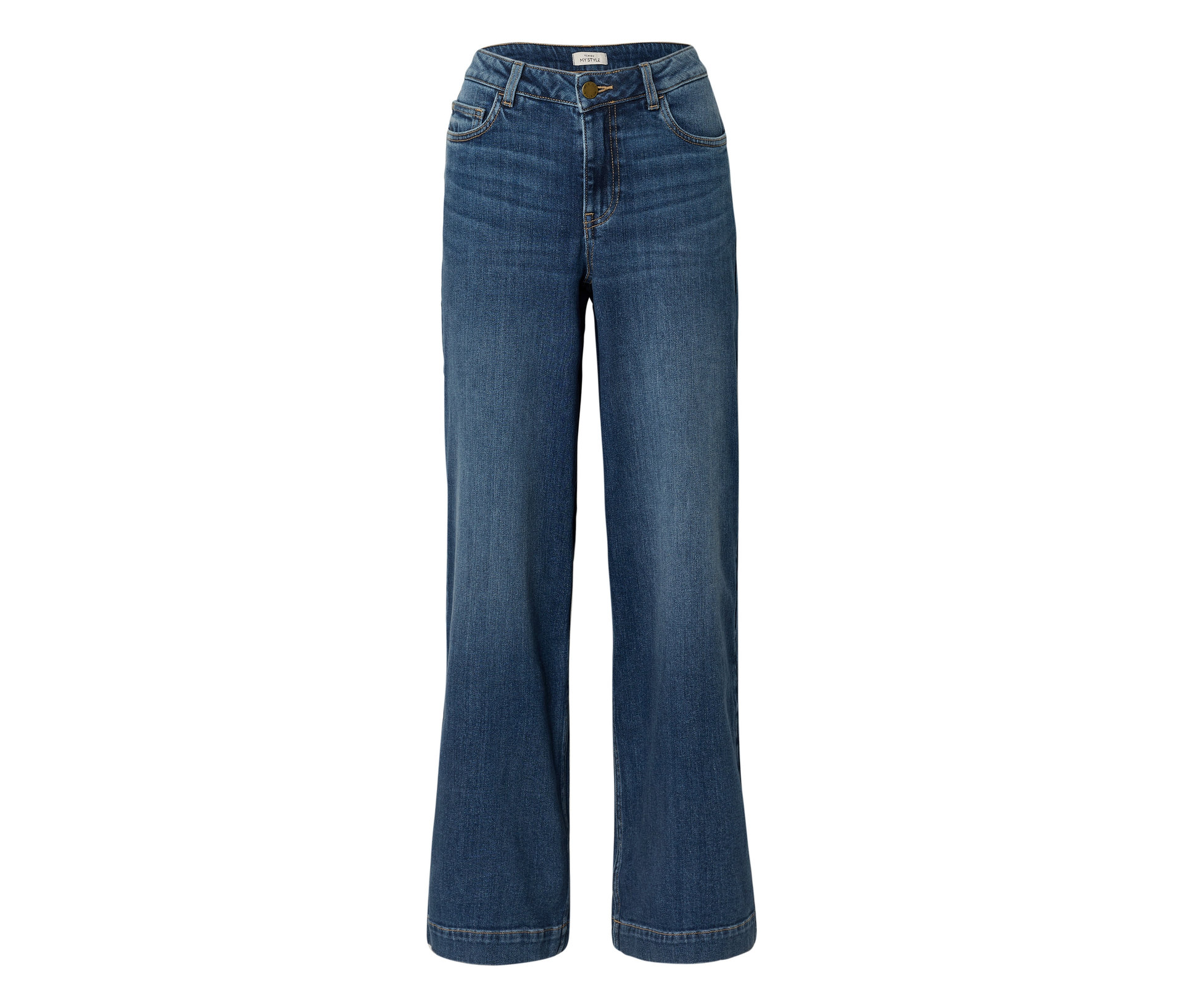 Tchibo - Jeansy Super Wide - fason „Lexi”, niebieski denim