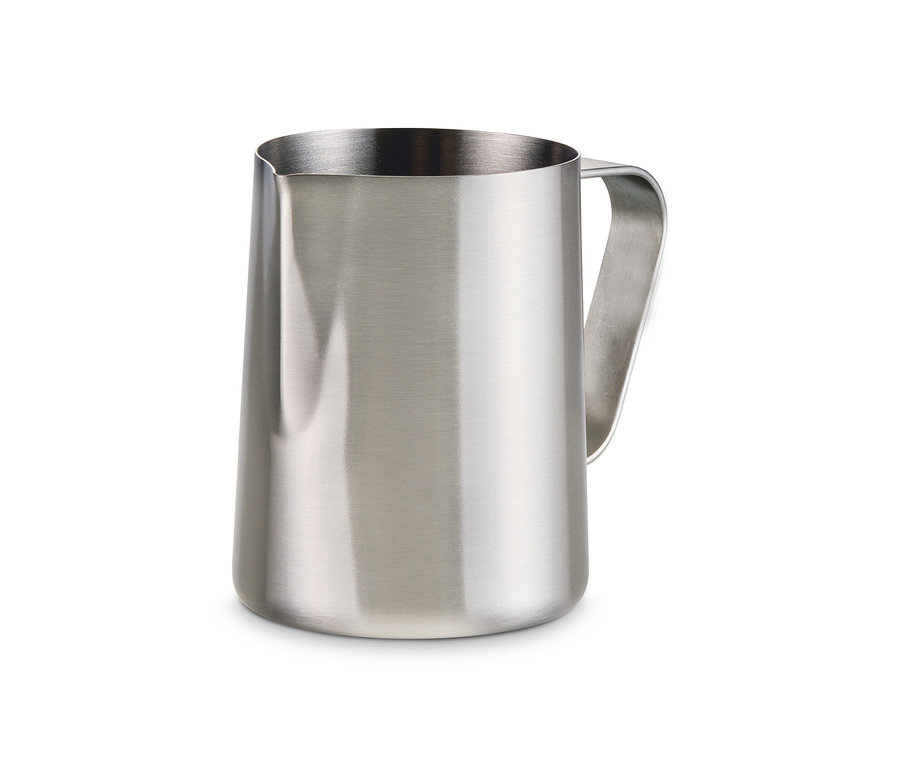 Dzbanek na mleko ze stali nierdzewnej o pojemności 300 ml.