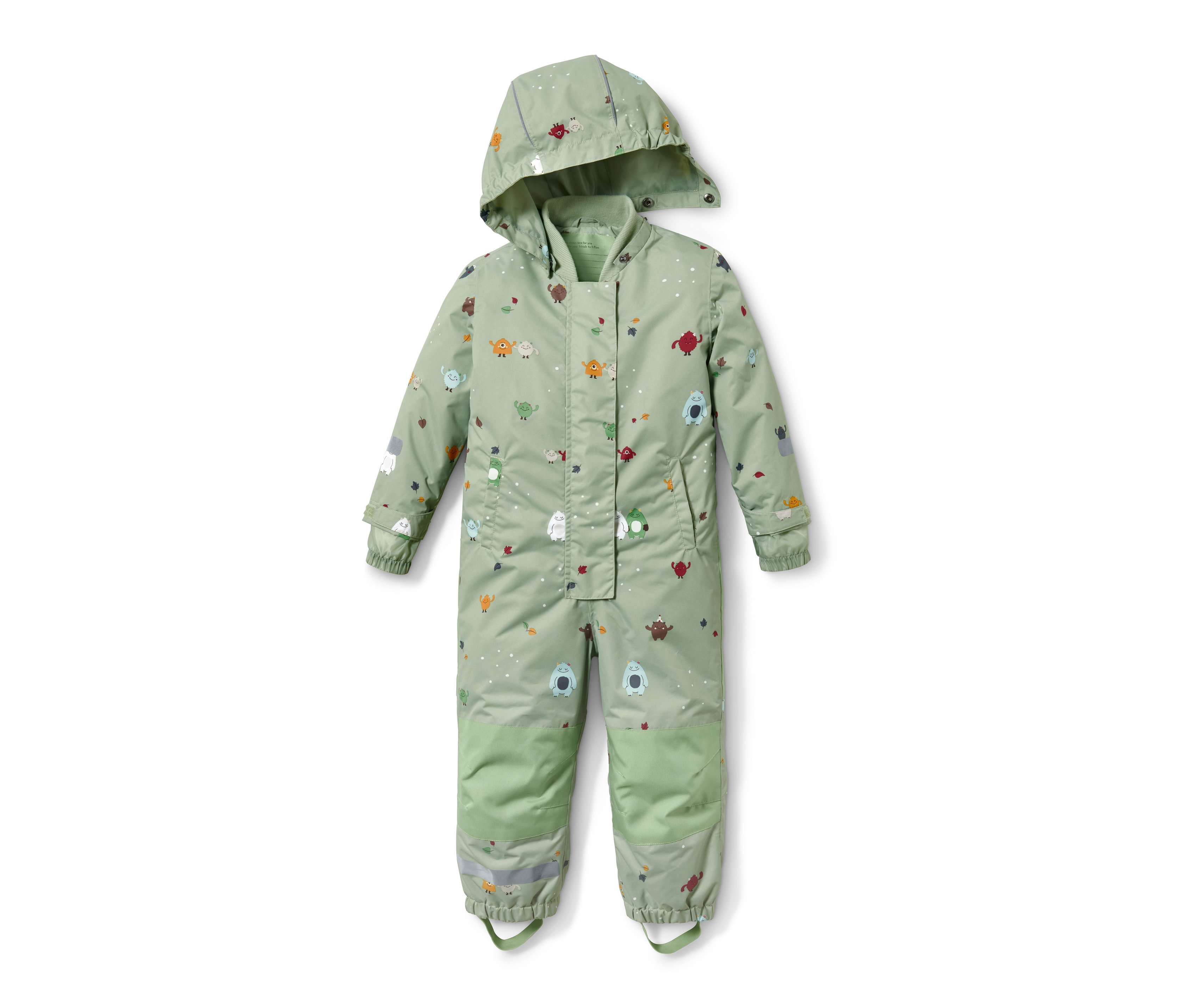 Tchibo - Kombinezon przeciwdeszczowy- zielony/z nadrukiem