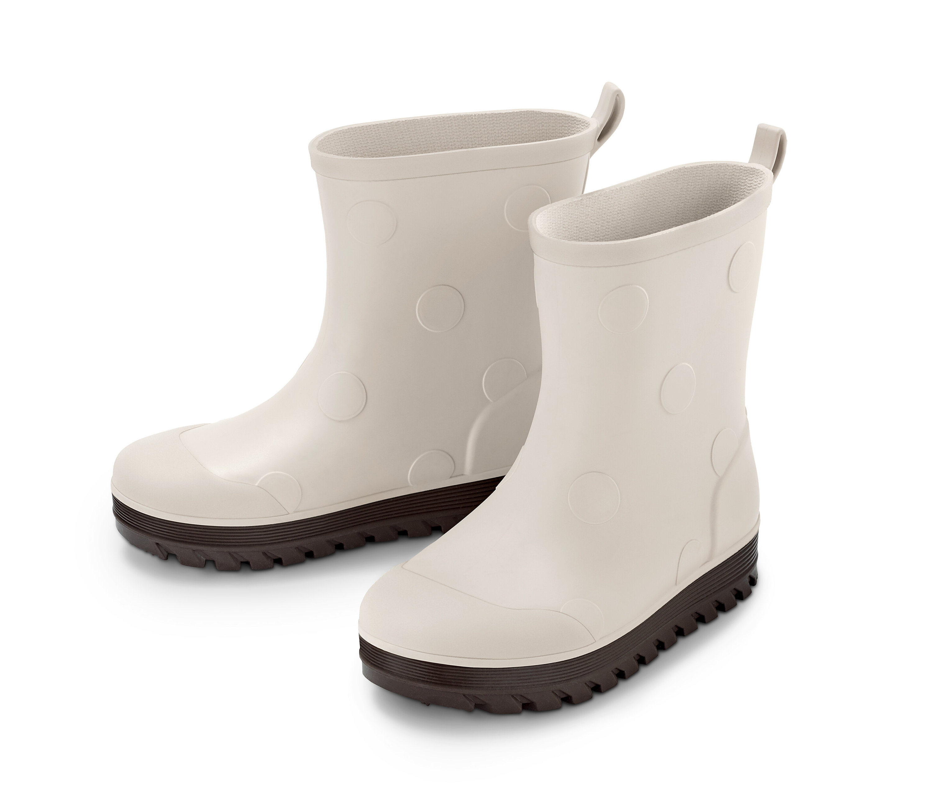 Tchibo - Kalosze- brązowy/biały