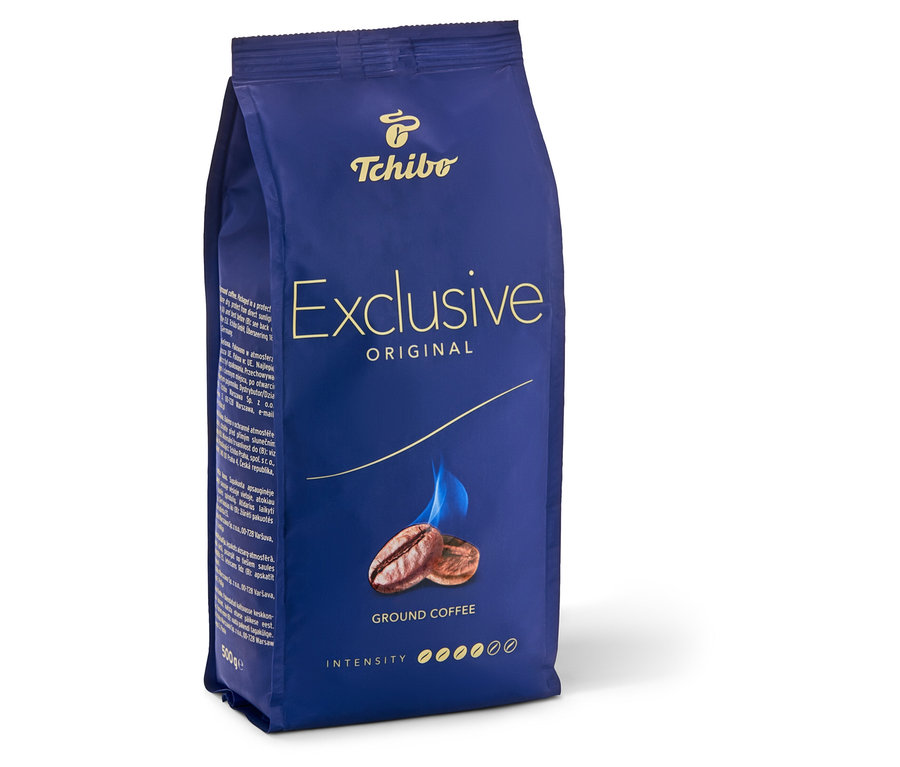 Opakowanie kawy mielonej Tchibo Exclusive.