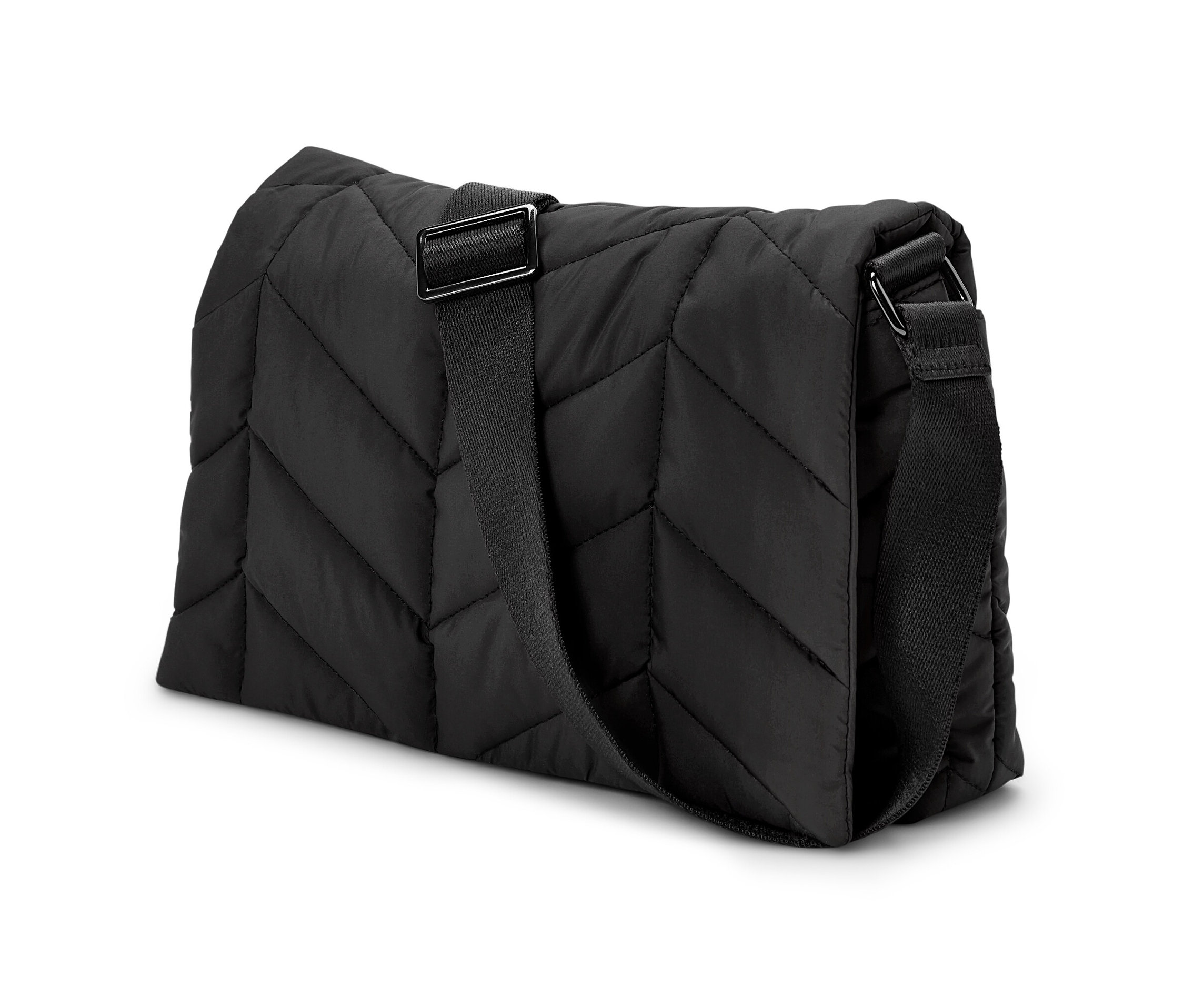 Tchibo - Pikowana torba na ramię - kolor: czarny