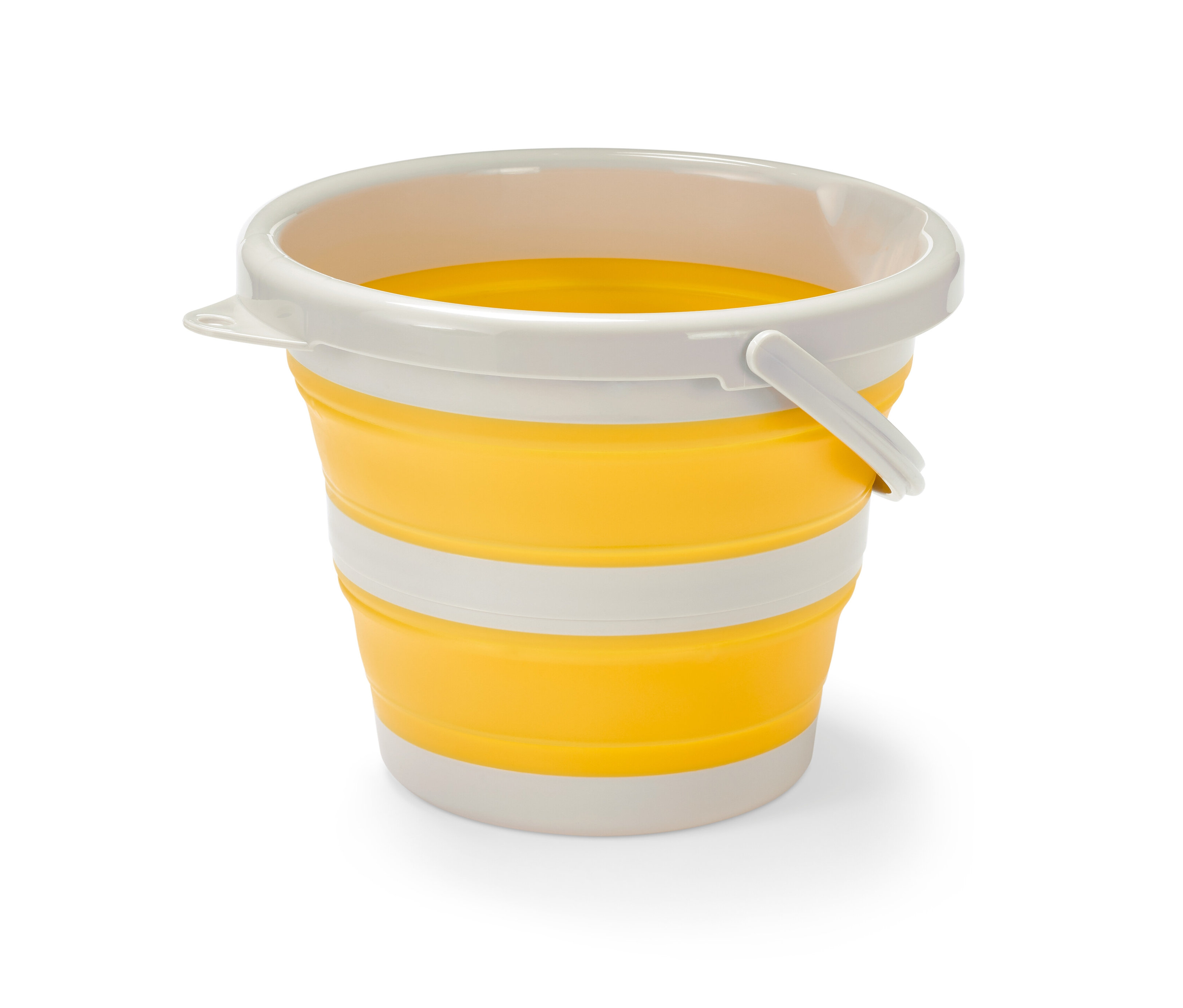 Tchibo - Składane wiadro - kolor: żółty/szary